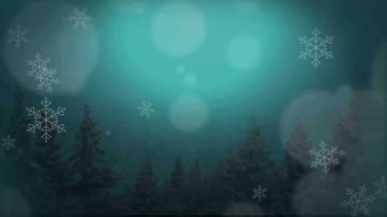 Winter Christmas Scene Moving Background