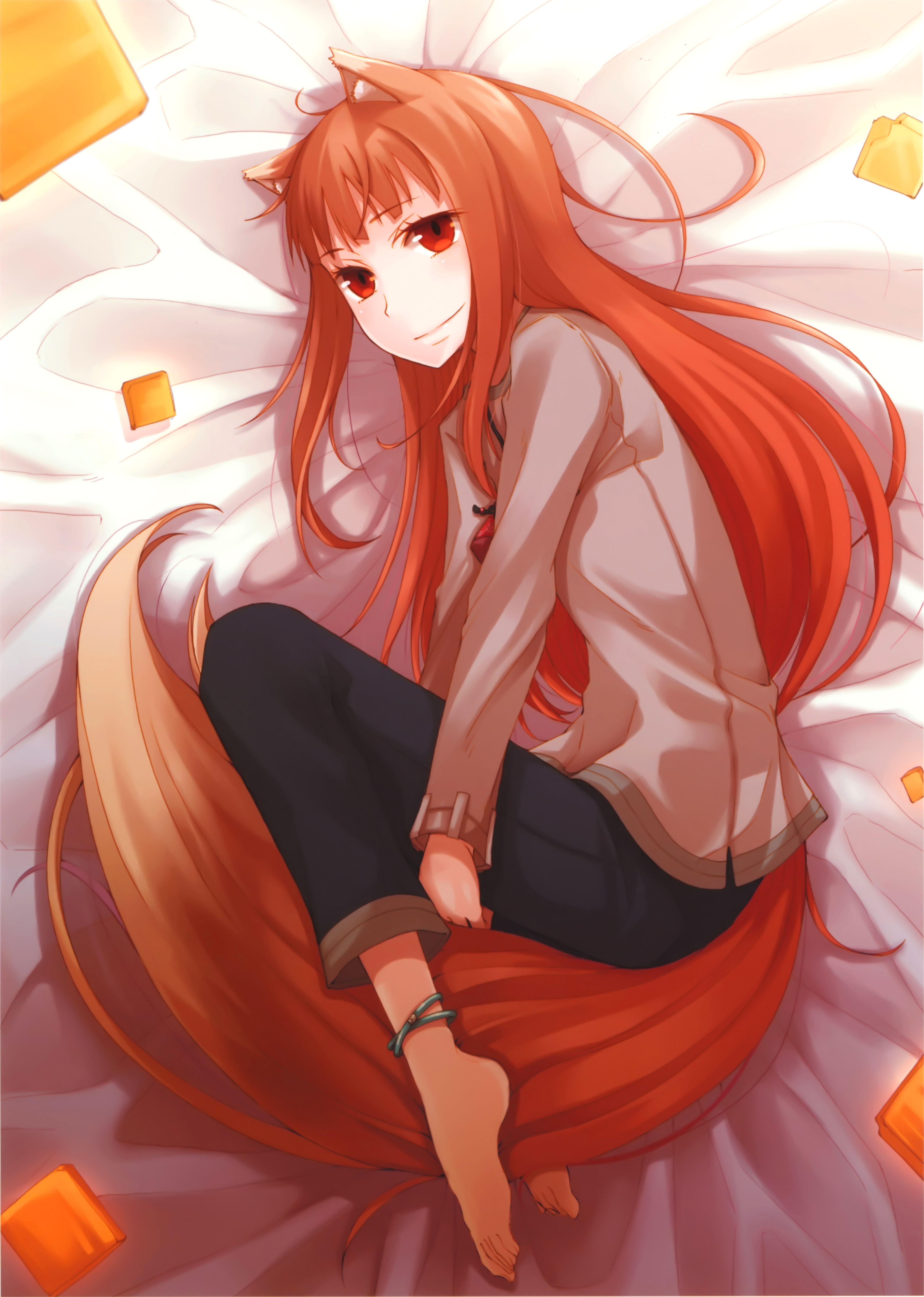 Holo Spice And Wolf Phone Wallpaper