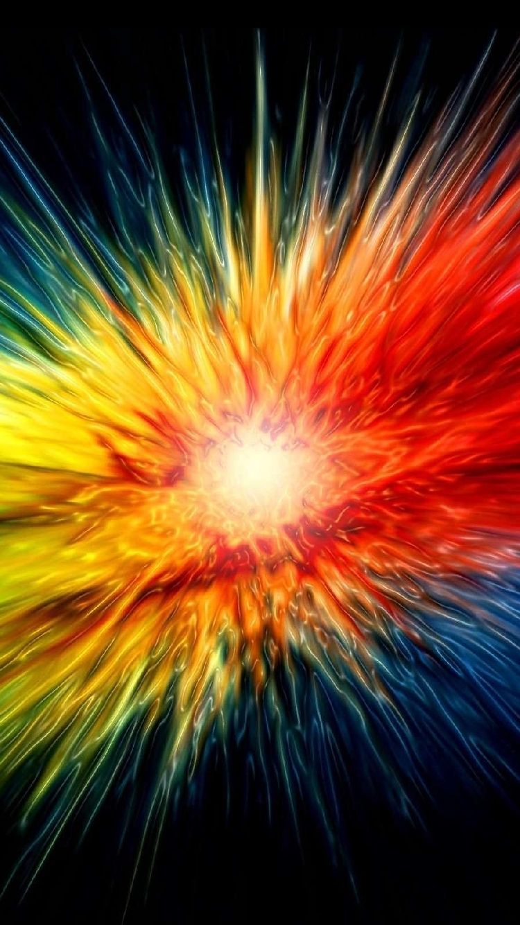 iPhone Wallpapers Rainbow explosion