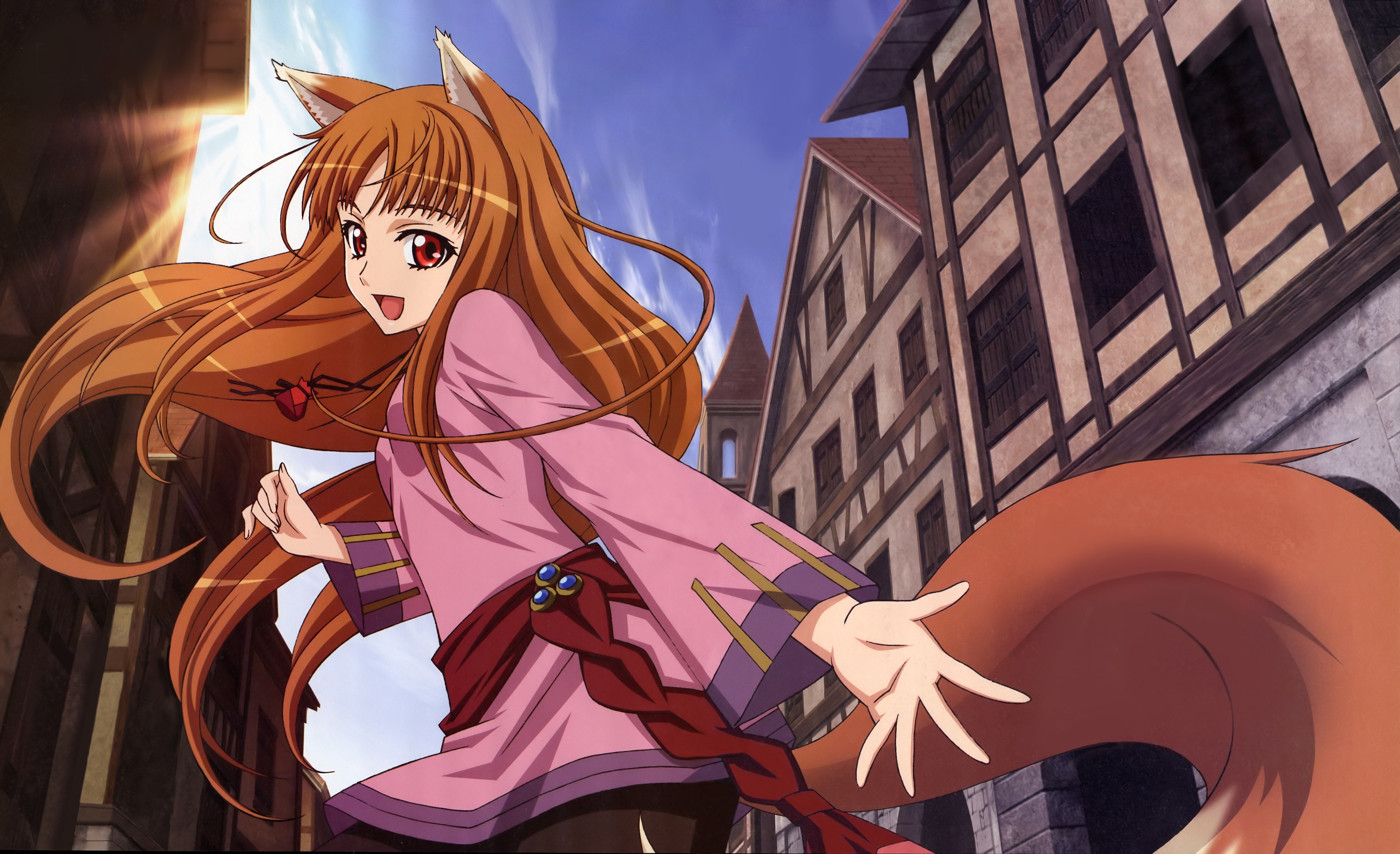 Spice And Wolf Nekomimi Holo The Wise Wolf Wallpaper Spicy And Wolf