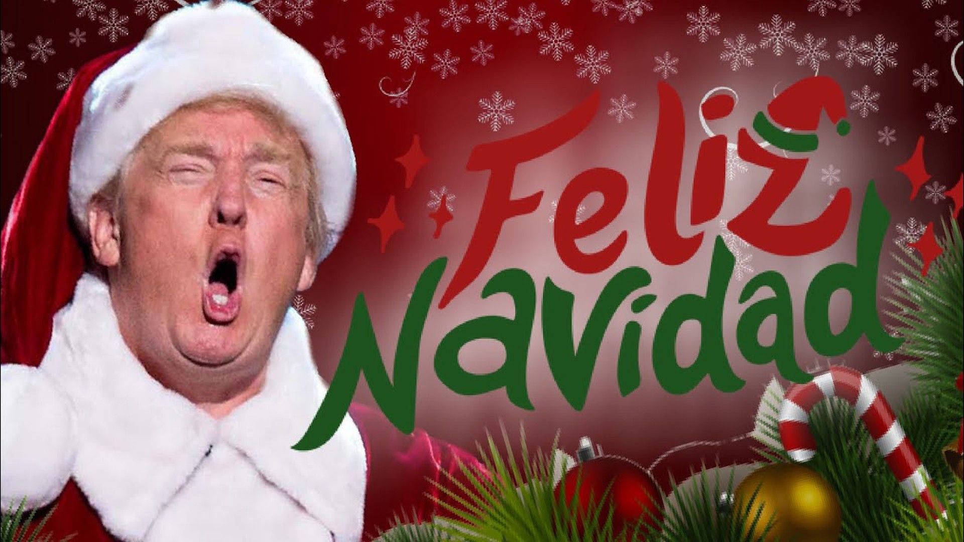 Donald Trump HD Feliz NaviDAD Wallpaper