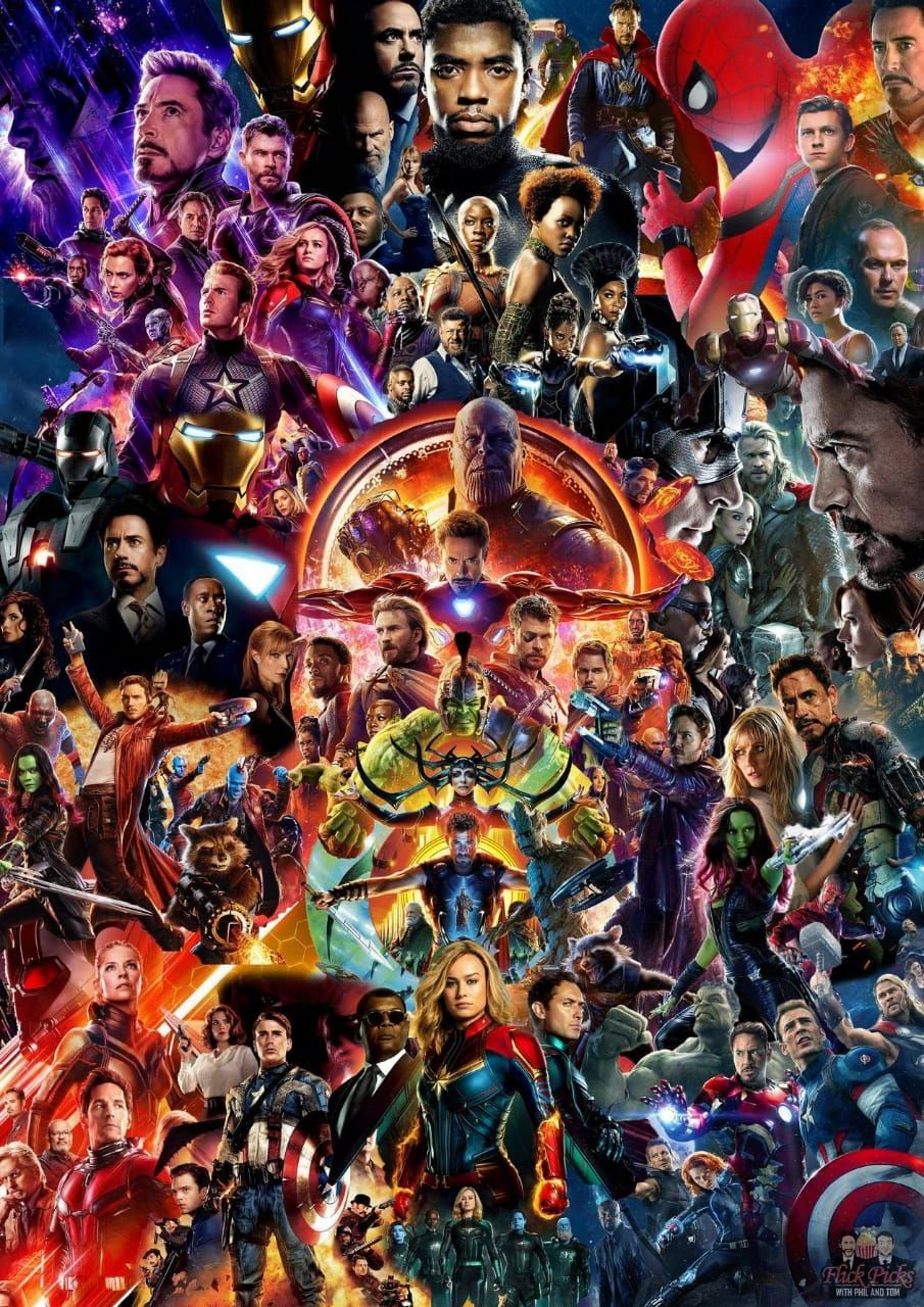 Many posters, one mass image, all MCU. very cool. Marvel comics wallpaper, Marvel wallpaper, Marvel posters