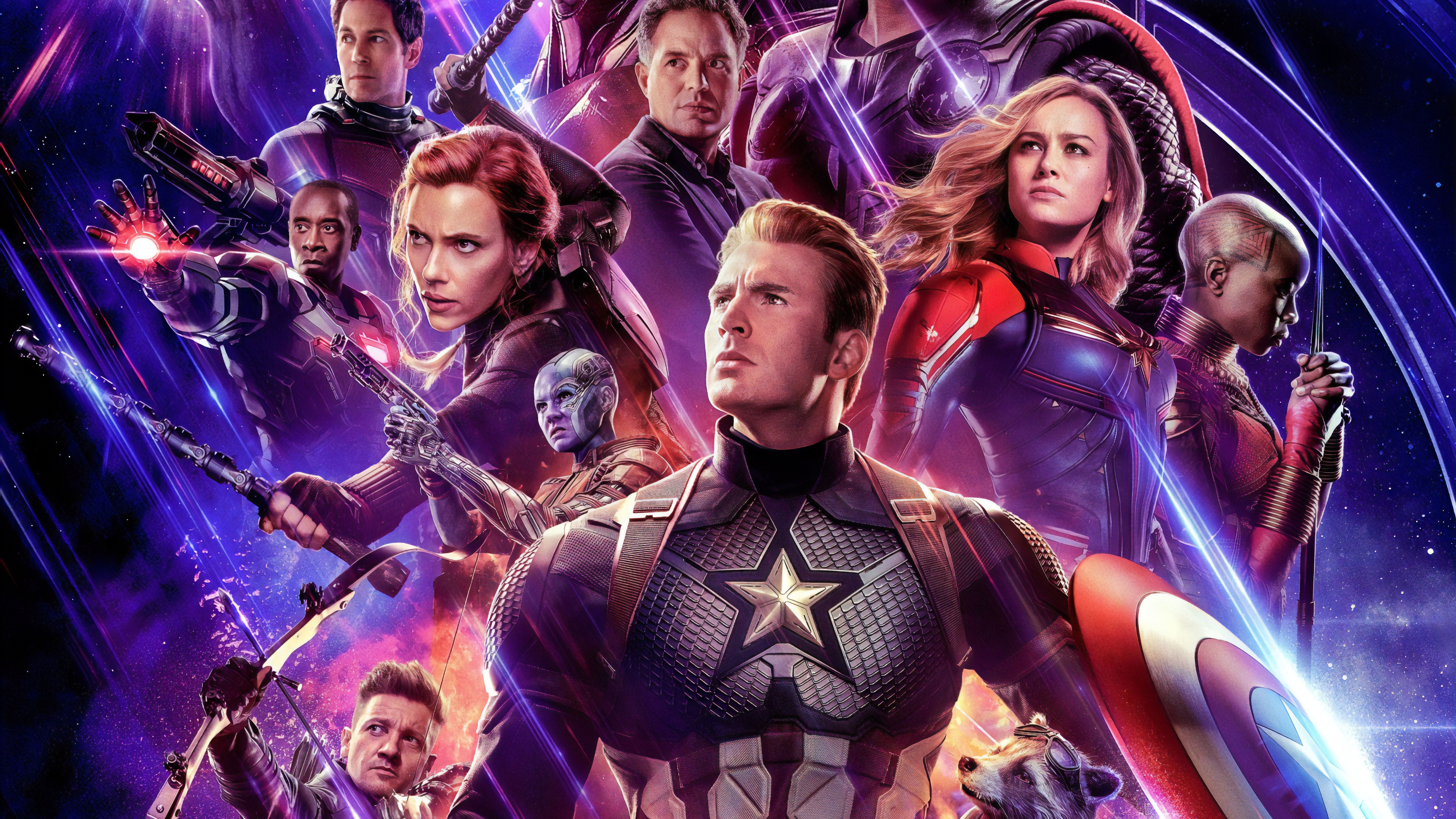Avengers: Endgame Cast Characters 8K Wallpaper