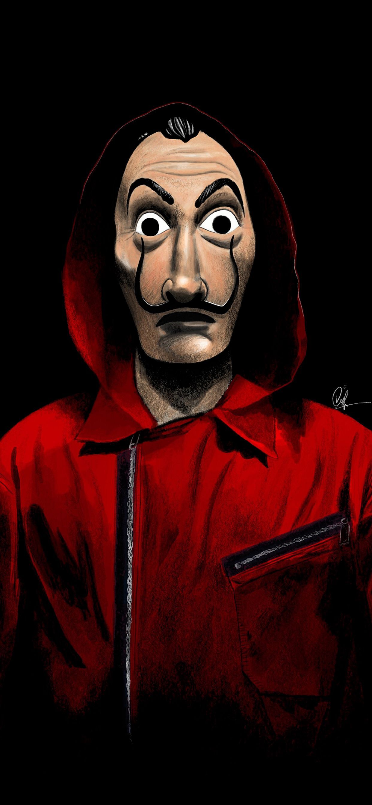 Money Heist Minimalist Wallpaper Free Money Heist Minimalist Background