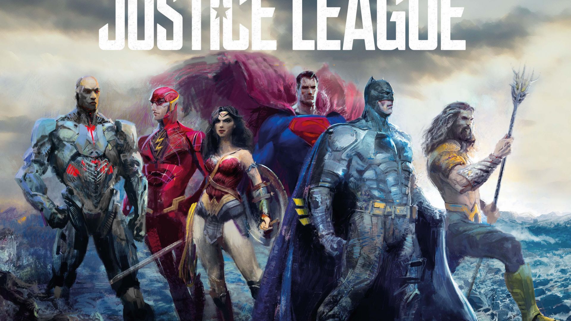Desktop wallpaper justice league, movie, fan artwork, batman, superman, wonder woman, HD image, picture, background, 32dee5