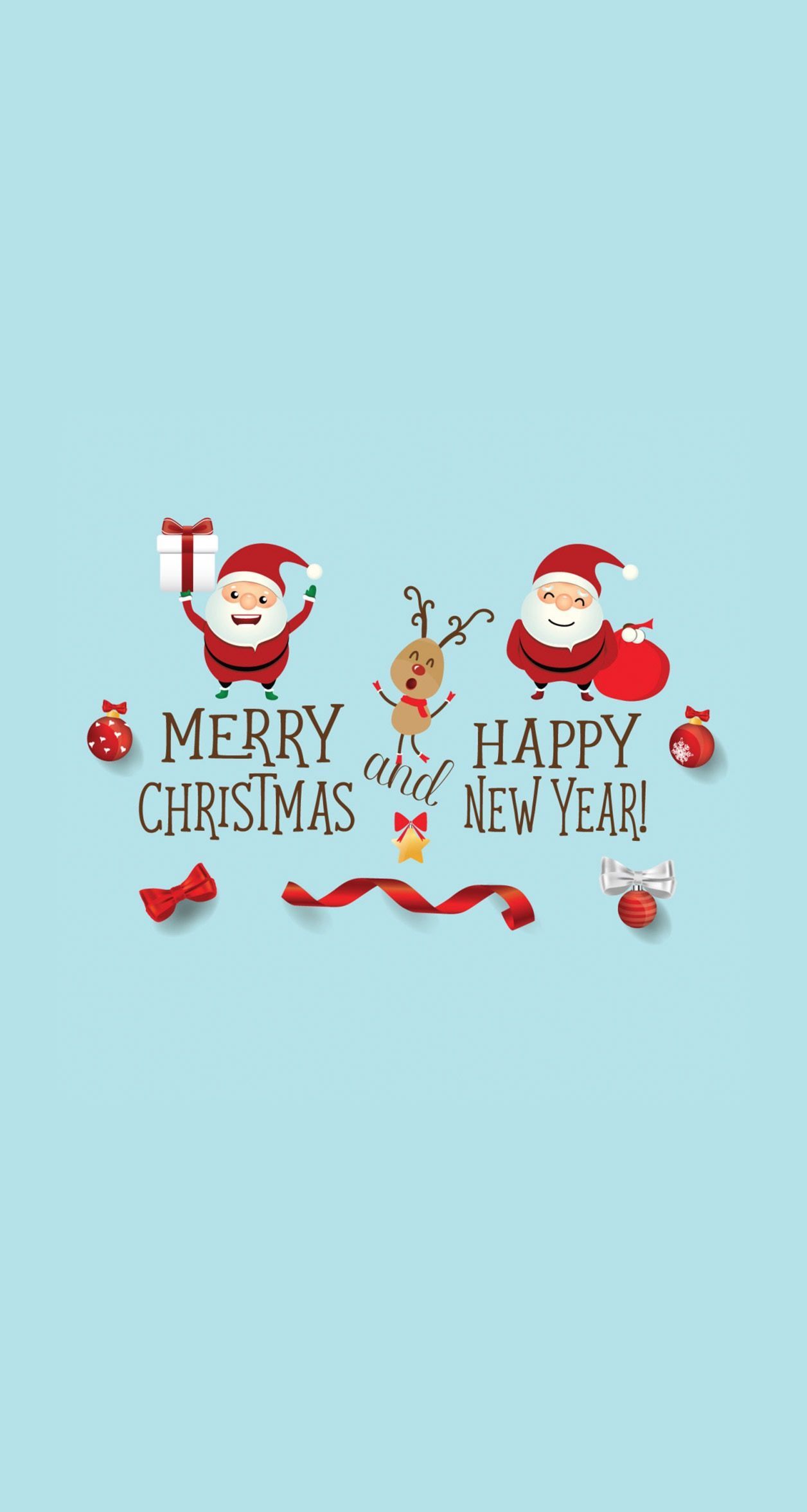 Merry Christmas and Happy New Year!. Wallpaper iphone christmas, Merry christmas wallpaper, Christmas illustration