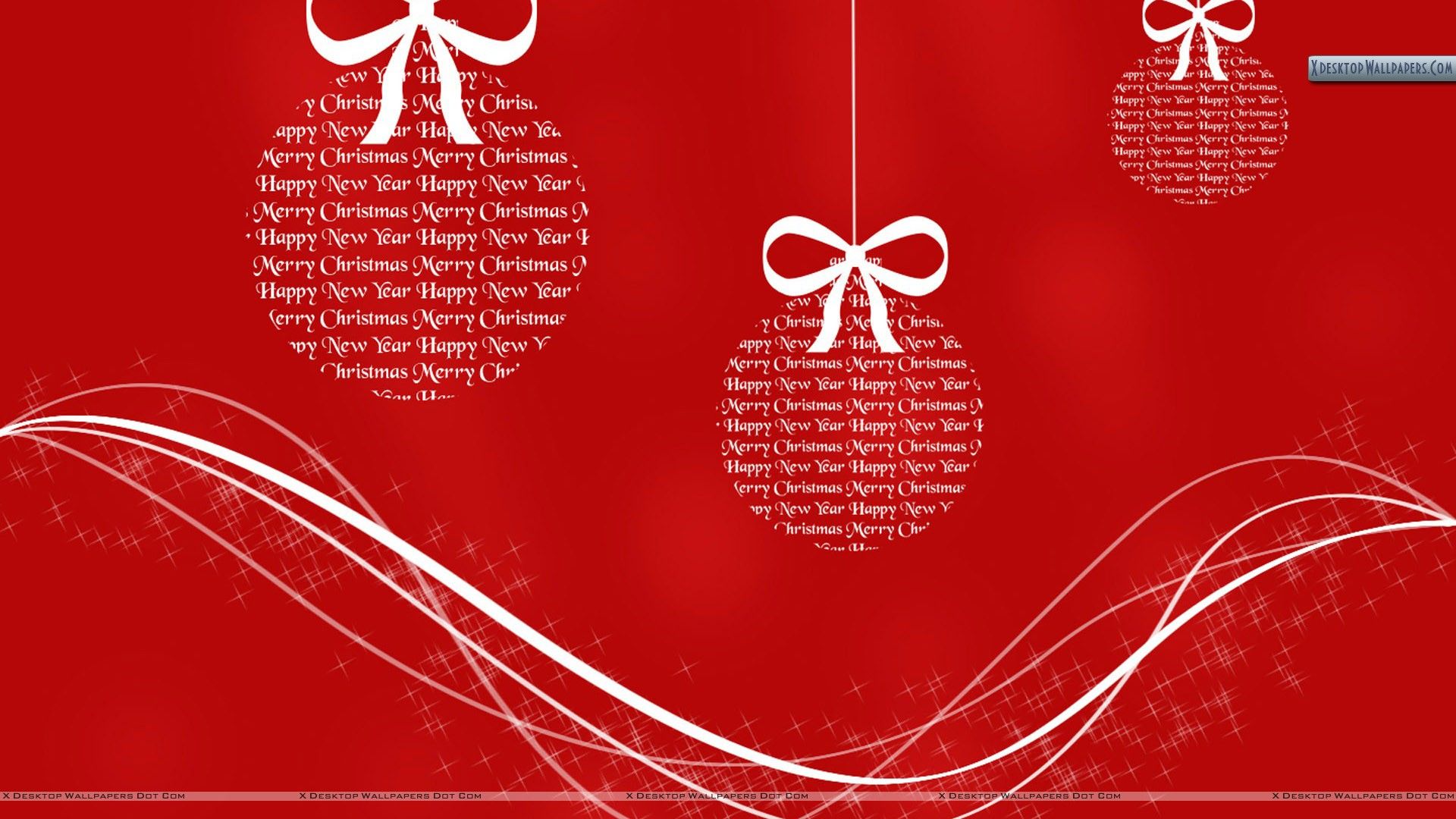 Happy New Year & Merry Christmas Wallpaper