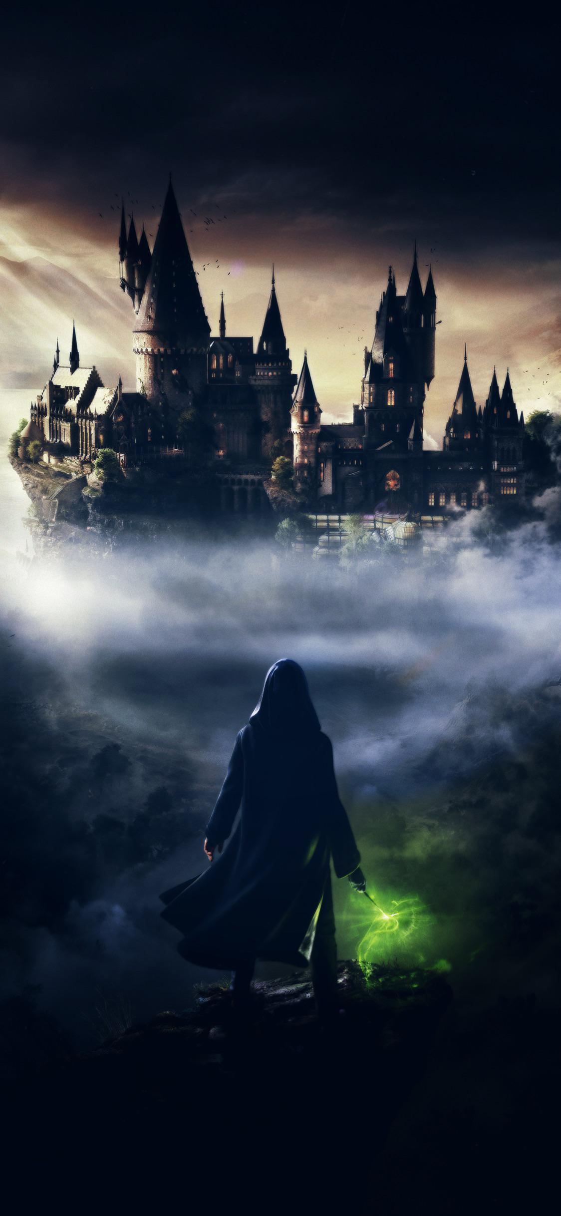 i made a dark wizard edit as a phone wallpaper!: HarryPotterGame