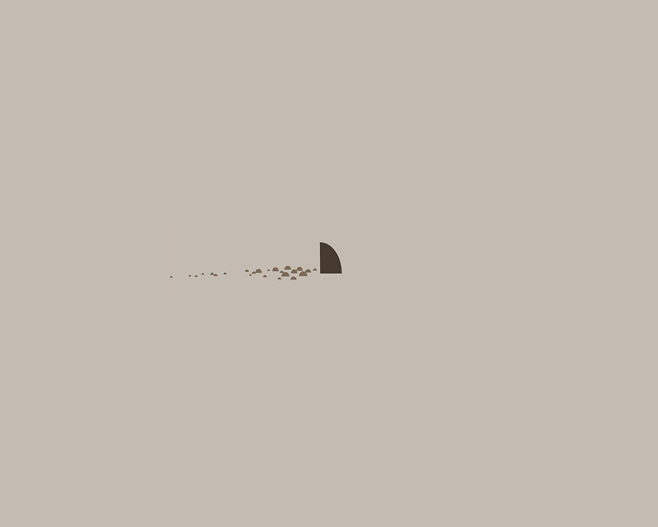 wallpaper for desktop, laptop. minimal simple shark sea illust art cute