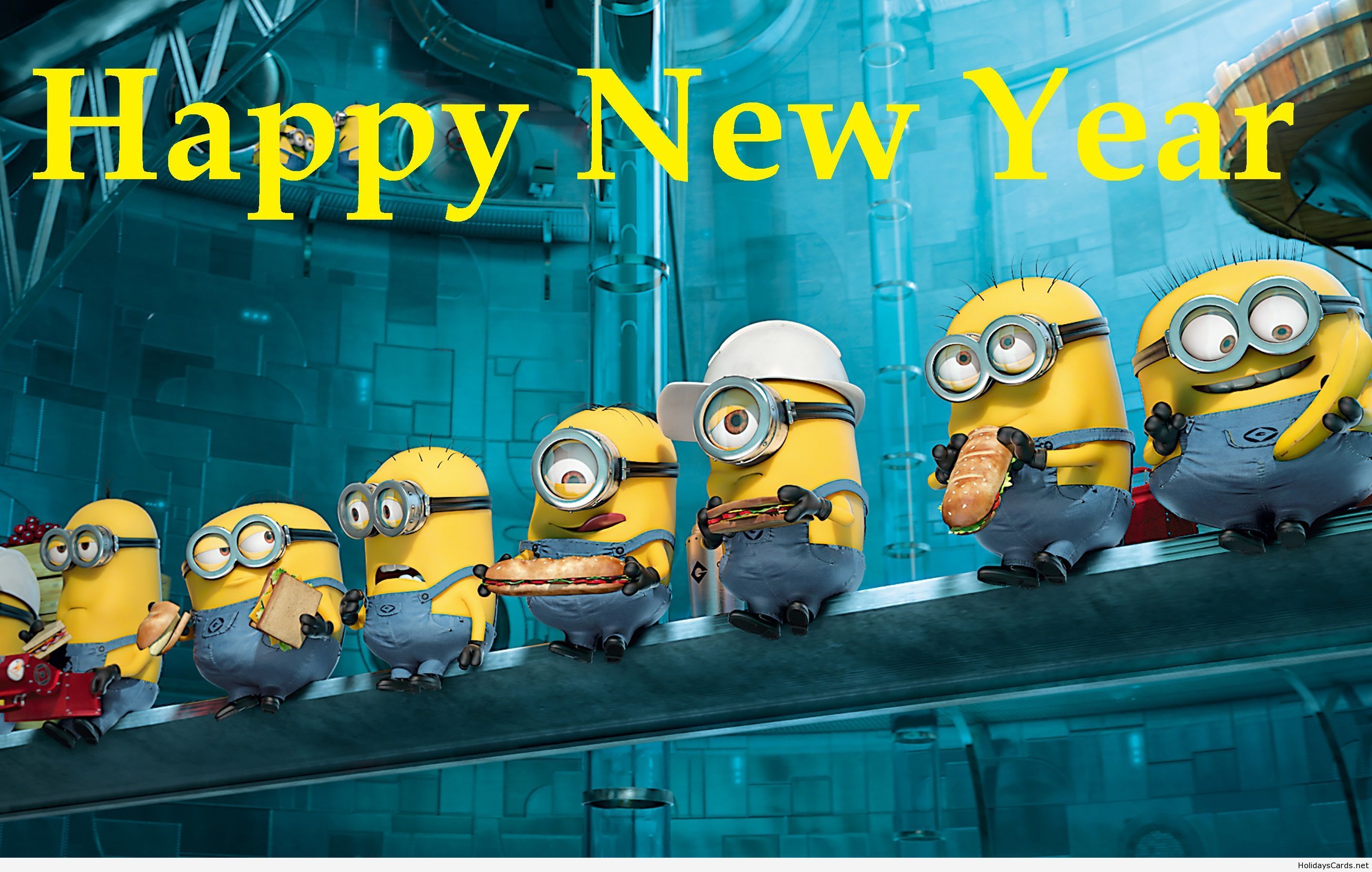 Happy New Year Minions Picture. Minions wallpaper, Despicable me 2 minions, Minion movie