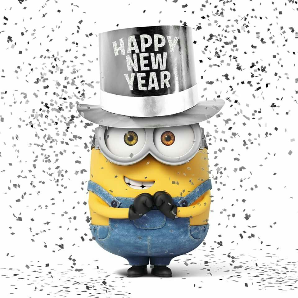 New Year minion. Happy new year minions, Minions, Minions funny