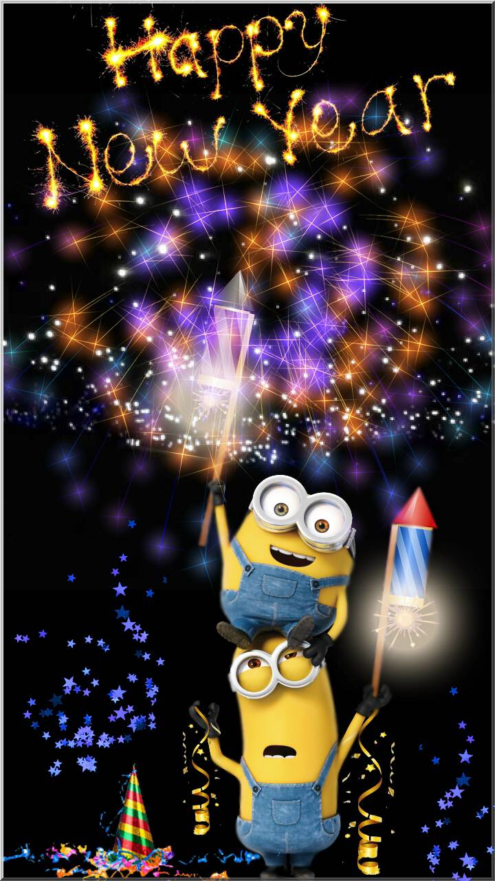 Happy New Year Minion Wallpapers Wallpaper Cave