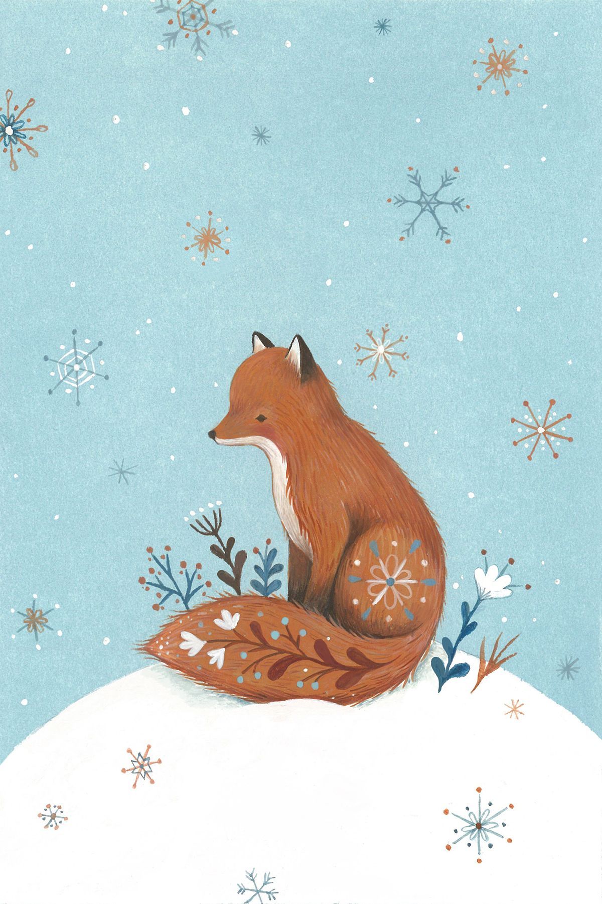 Nina Stajner. Fox illustration, Fox art, Animal illustration
