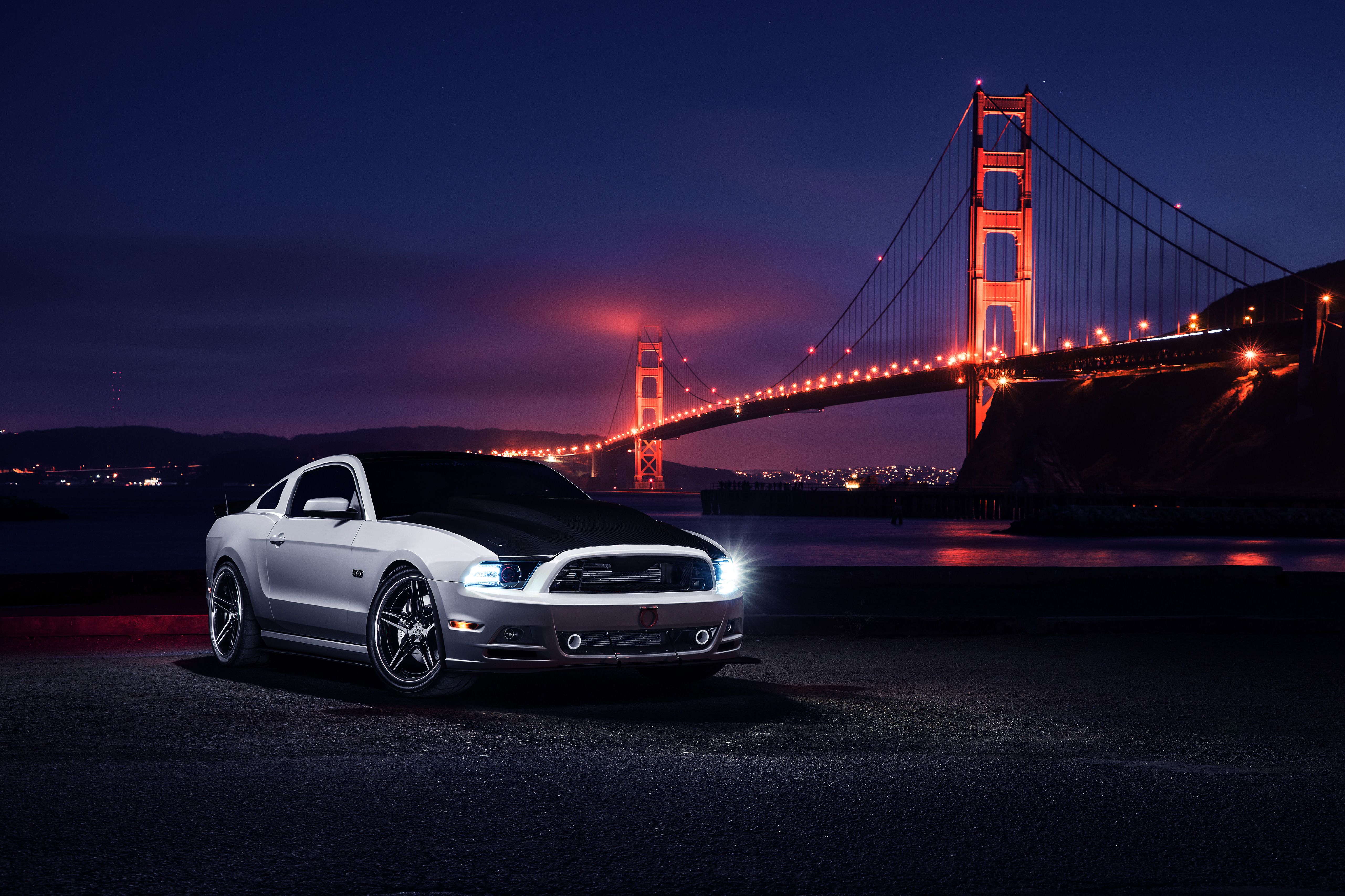 Ford Mustang Golden Gate Bridge, HD Cars, 4k Wallpaper, Image, Background, Photo and Picture
