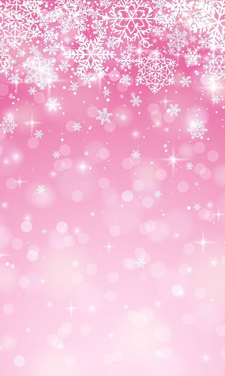 Pink Christmas. Christmas phone wallpaper, Wallpaper iphone christmas, Snowflake wallpaper