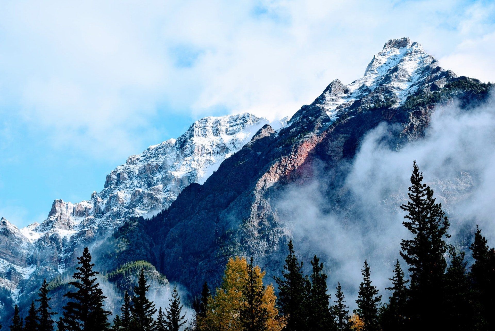 Stunning Smoky Mountain Winter Wallpaper Mountain In Canada HD Wallpaper