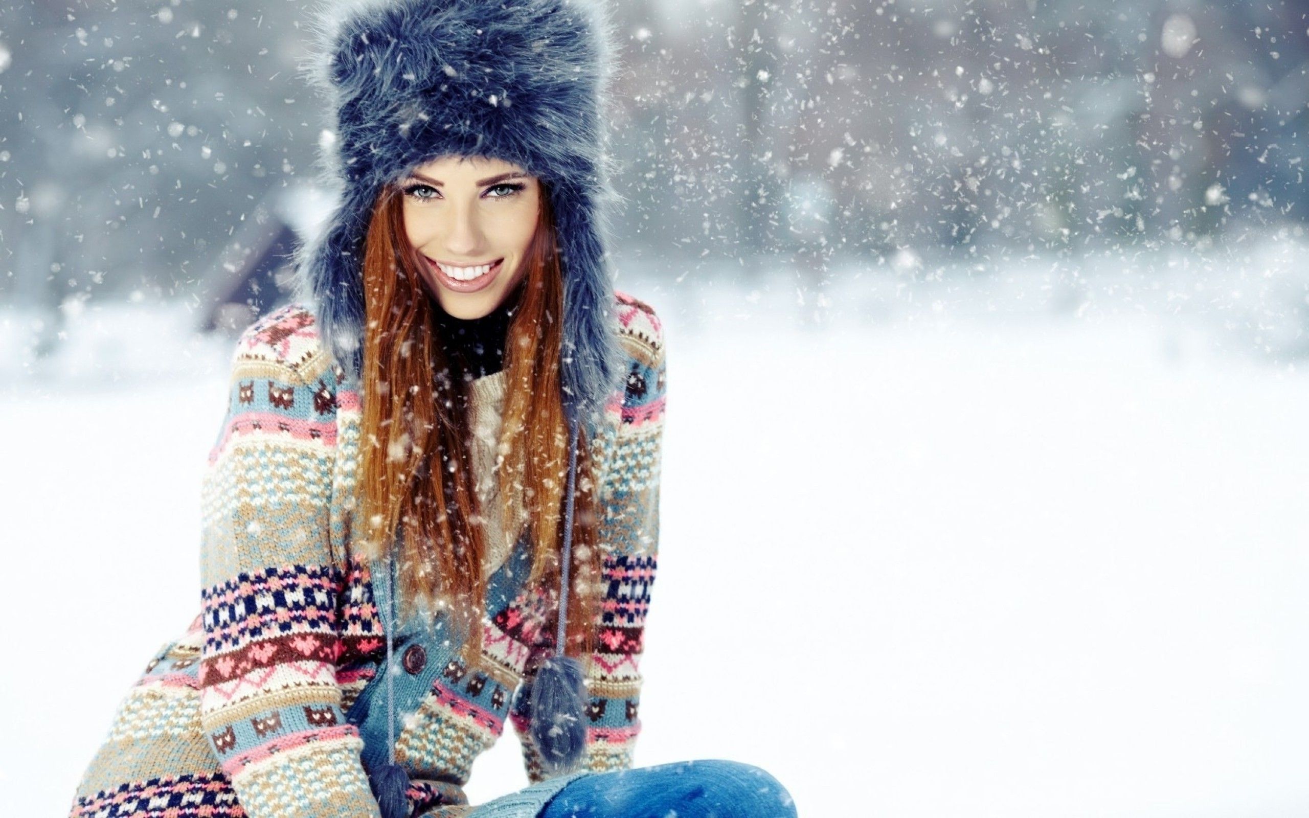 Women Winter HD Wallpaper