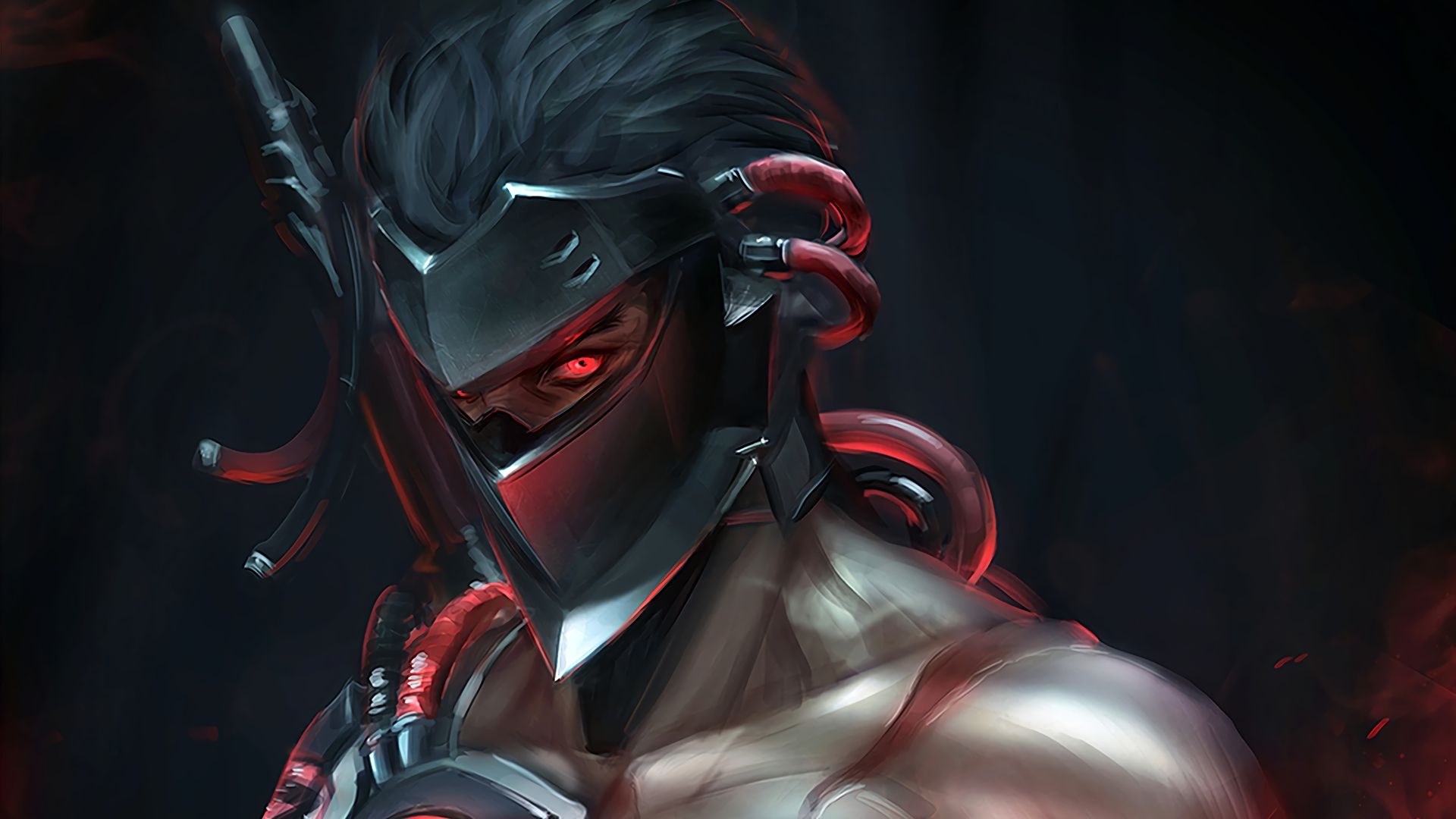 Download Genji Sentai Skin Overwatch Wallpaper Wallpapers Com - Gambaran