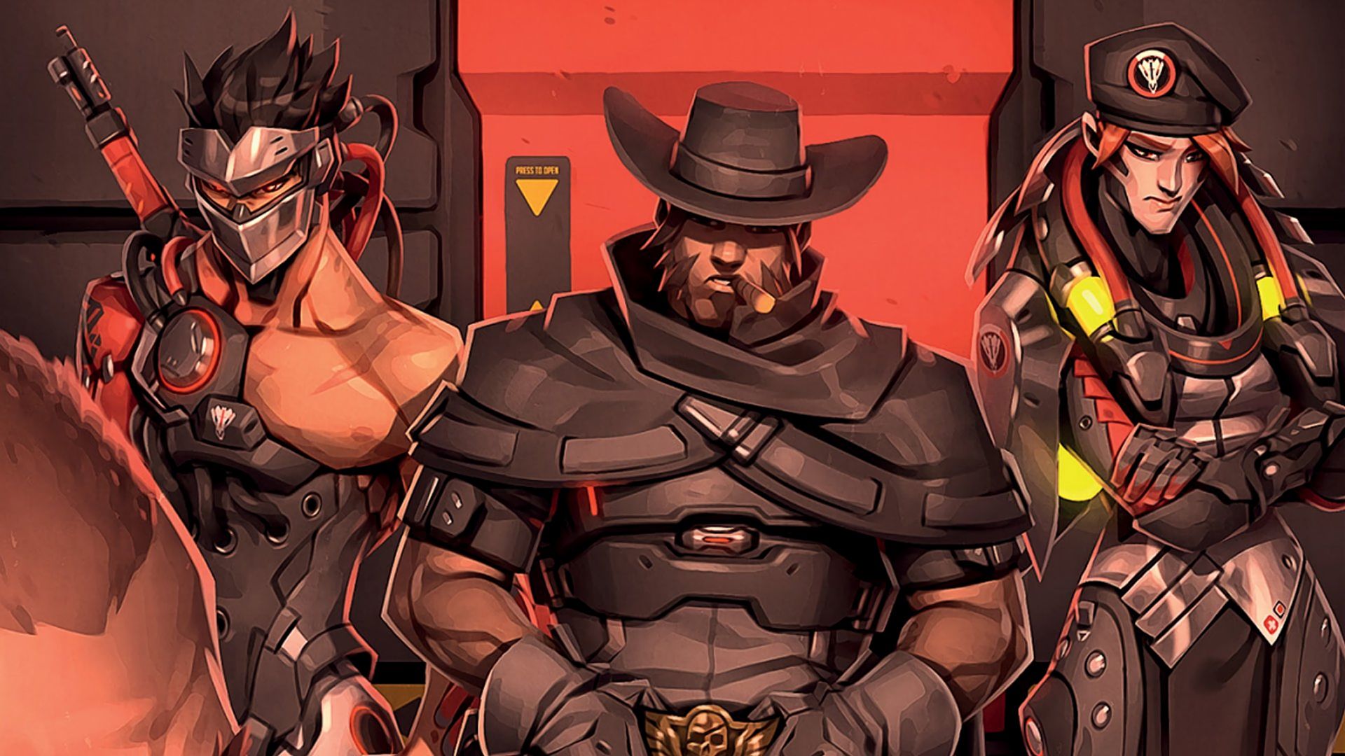 Overwatch Retribution Blackwatch Genji McCree Moira HD