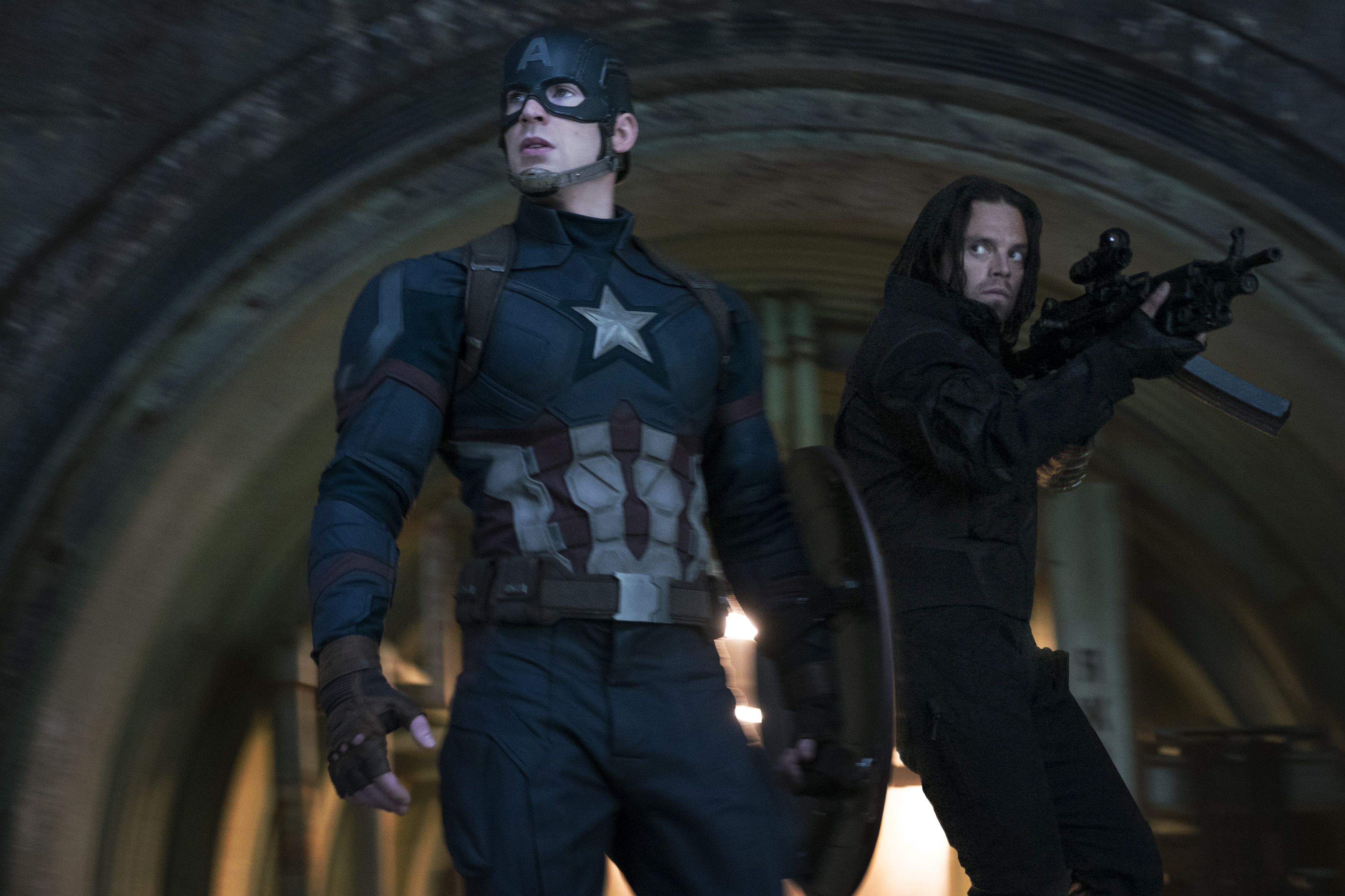 Captain America Civil War Captain America Sebastian Stan Winter Soldier Wallpaper:3500x2333