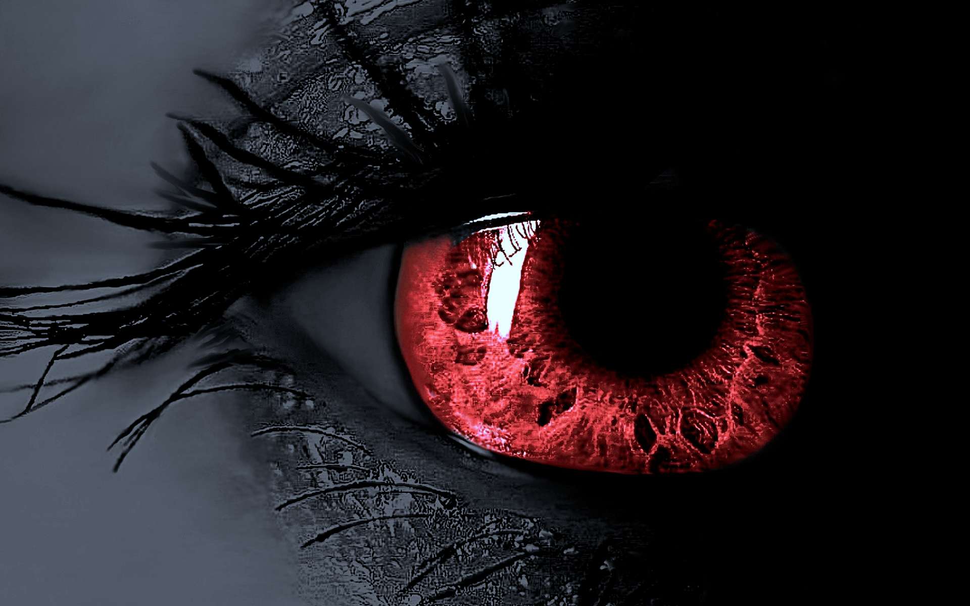 Sad Red Eyes Wallpaper