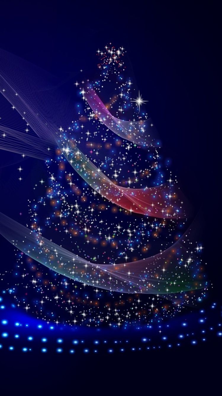 750x1334 Christmas Tree Illustrations iPhone 6, iPhone 6S, iPhone 7 HD 4k Wallpapers, Image, Backgrounds, Photos and Pictures