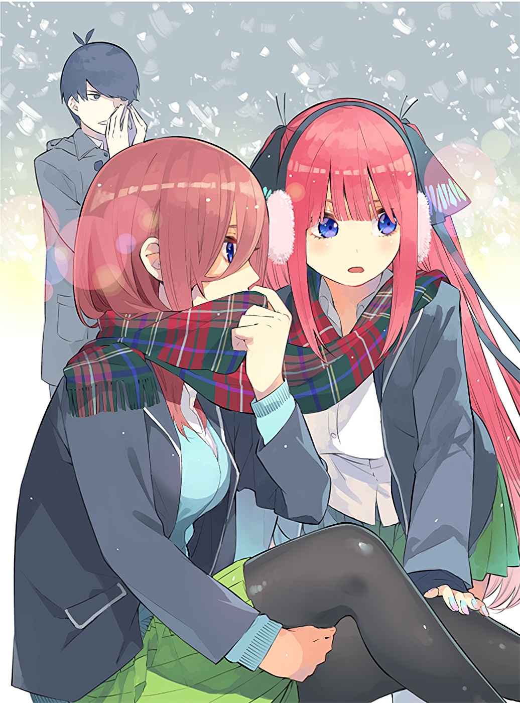 Футарами. Мику и Нино Накано. Go-TOUBUN no Hanayome аниме. Аниме пять невест Нино и Футаро. 5 Невест аниме Нино и Мику.