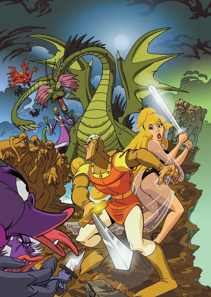 Graphics. Graphics, image and artwork from the Classic Arcade Game Dragon's Lair