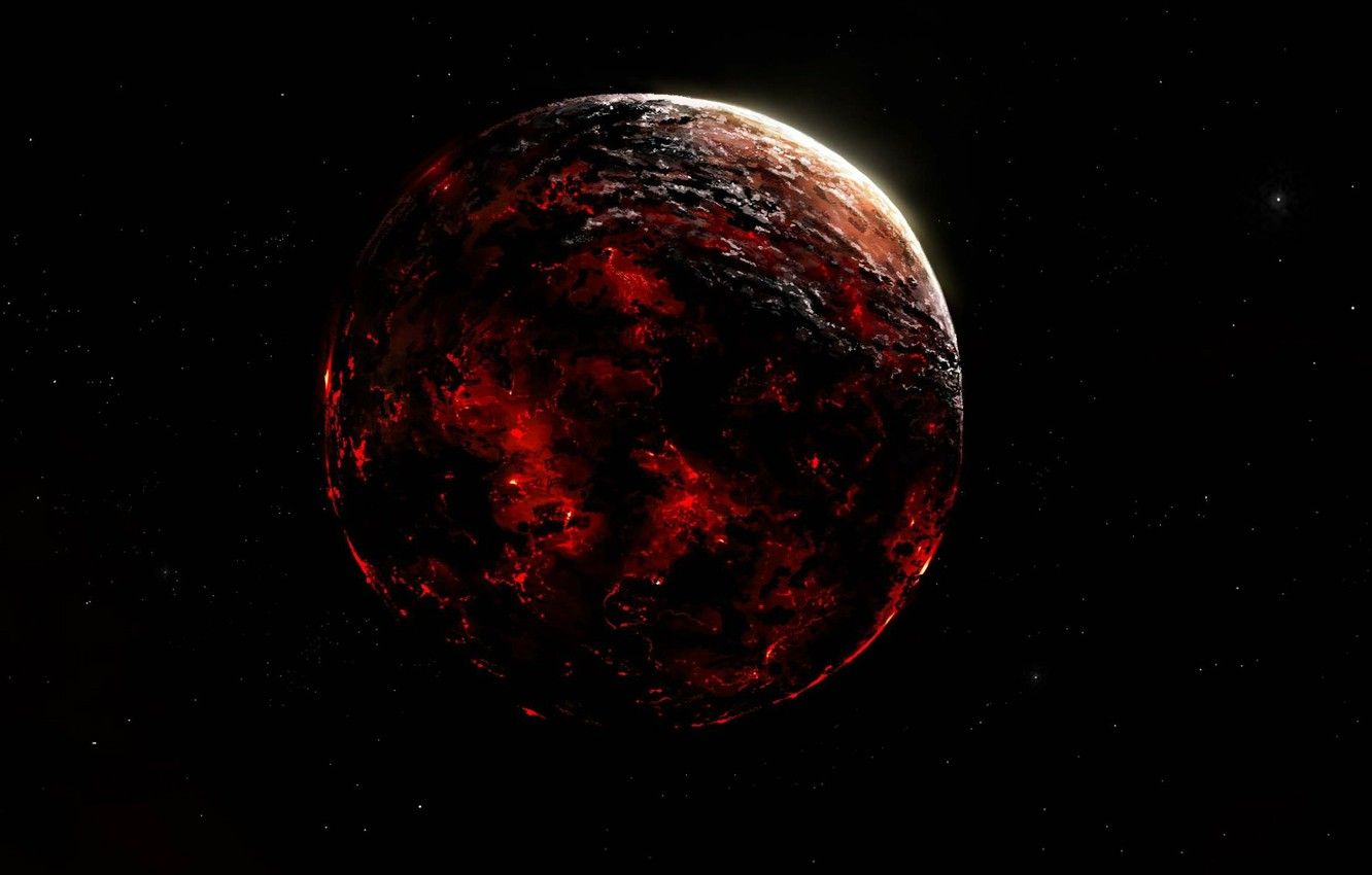 Wallpaper lava, black hole, Star wars, dead planet, Mustafar image for desktop, section игры