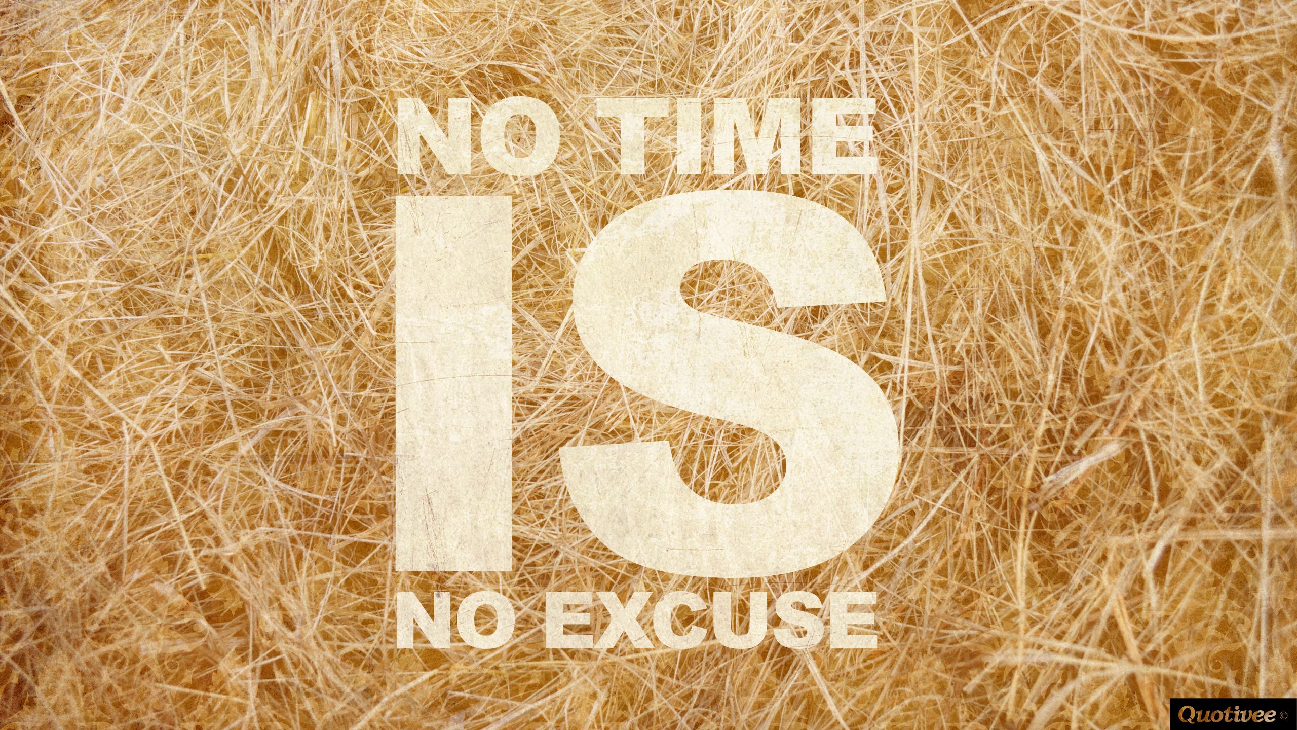 No Excuse. Motivation Wallpaper Quote
