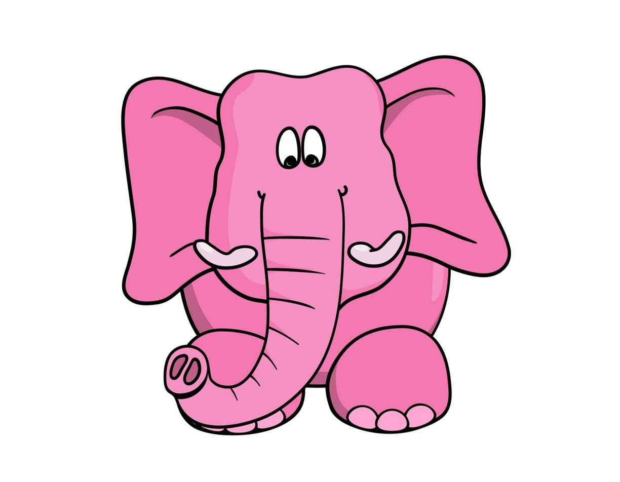 QQ Wallpaper: Cartoon elephant picture