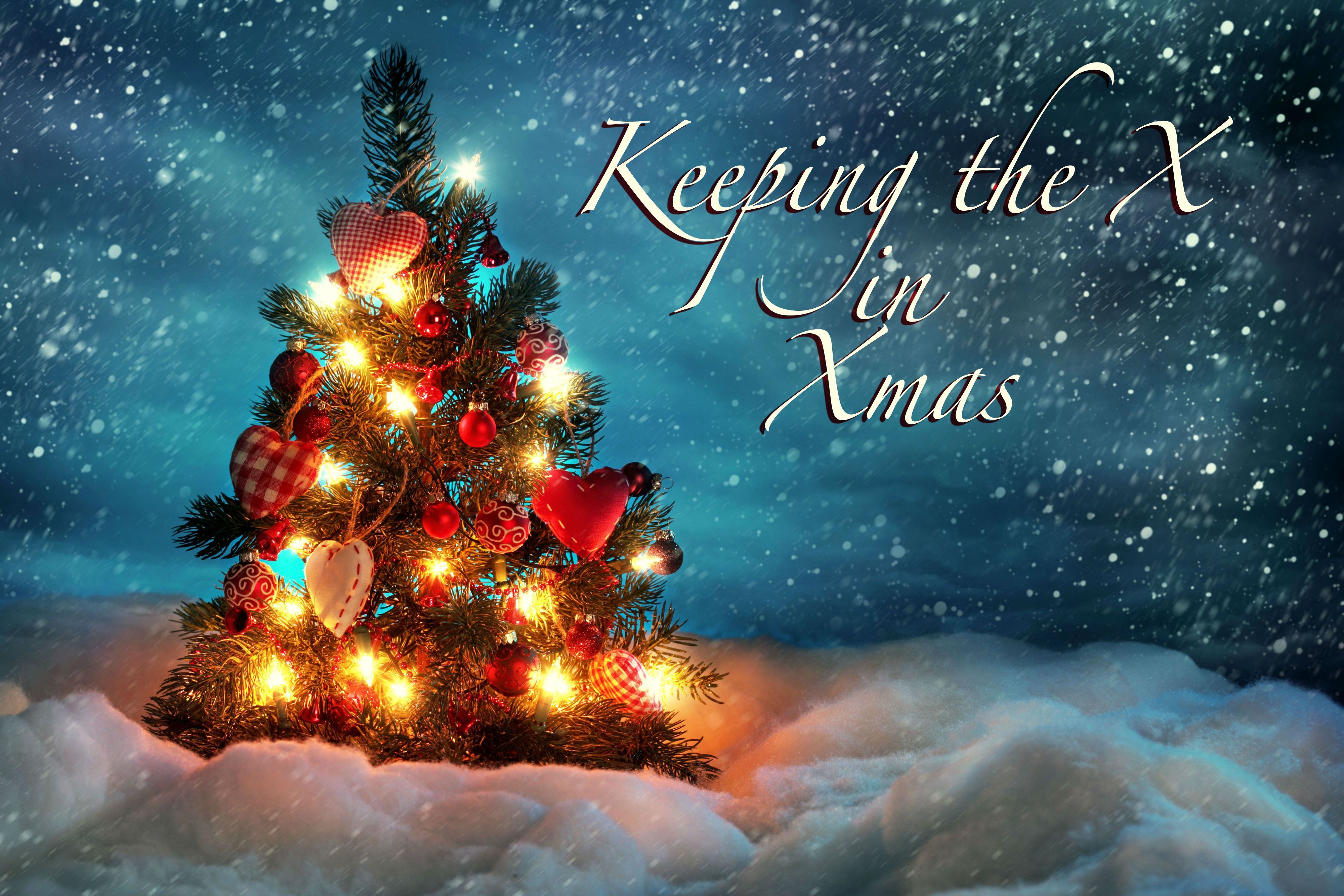 Keeping the X in Xmas: it's not some secular conspiracy. Desktop christmas tree, Christmas tree wallpaper, Christmas wallpaper free
