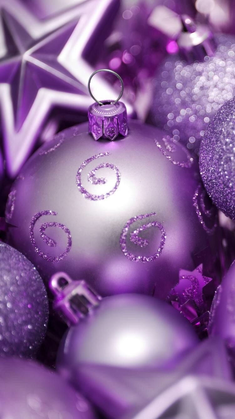 Christmas wallpaper. Purple christmas decorations, Merry christmas decoration, Purple christmas