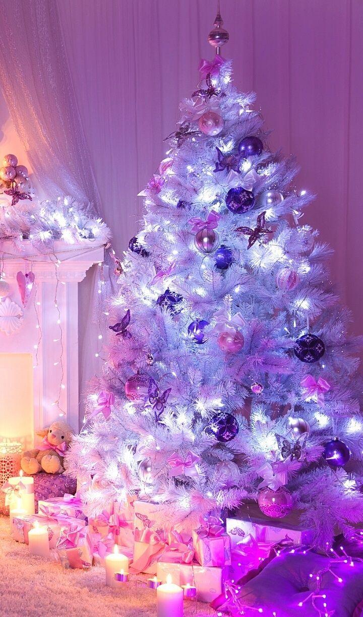 Favorite time.PURPLE style! ideas. purple christmas, purple, christmas decorations