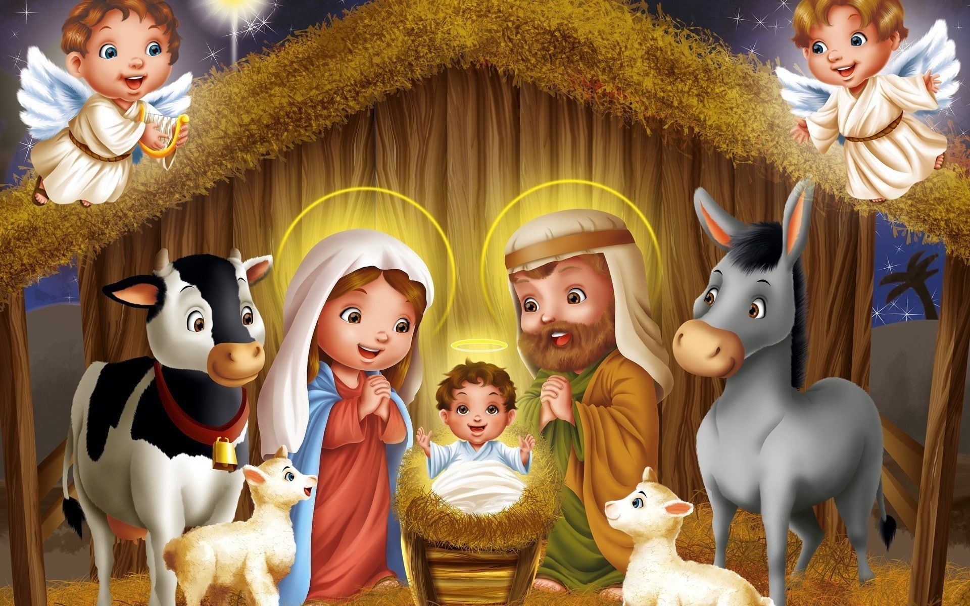 Story Birth of Jesus Christ #god #jesus #christ P #wallpaper #hdwallpaper #deskt. Christmas nativity scene, Christmas photography backdrops, Christmas angels