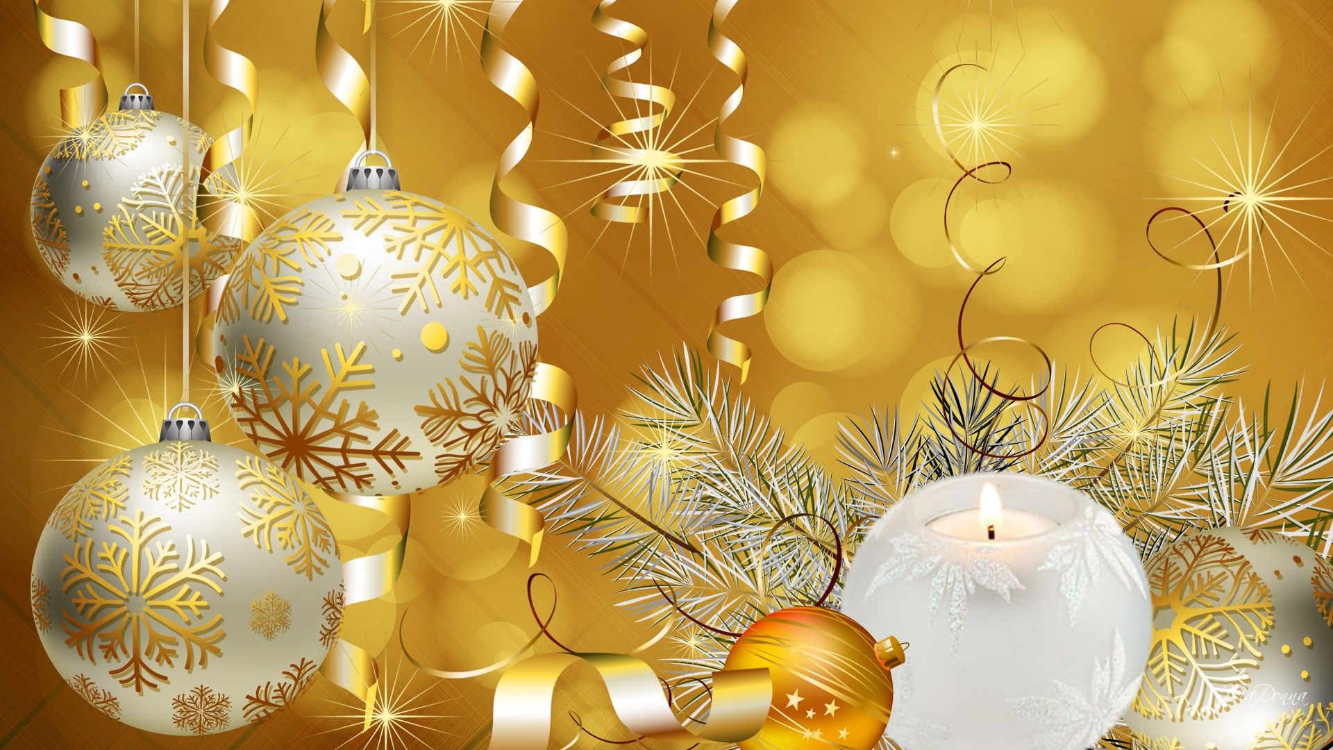 Gold Merry Christmas Wallpapers - Wallpaper Cave
