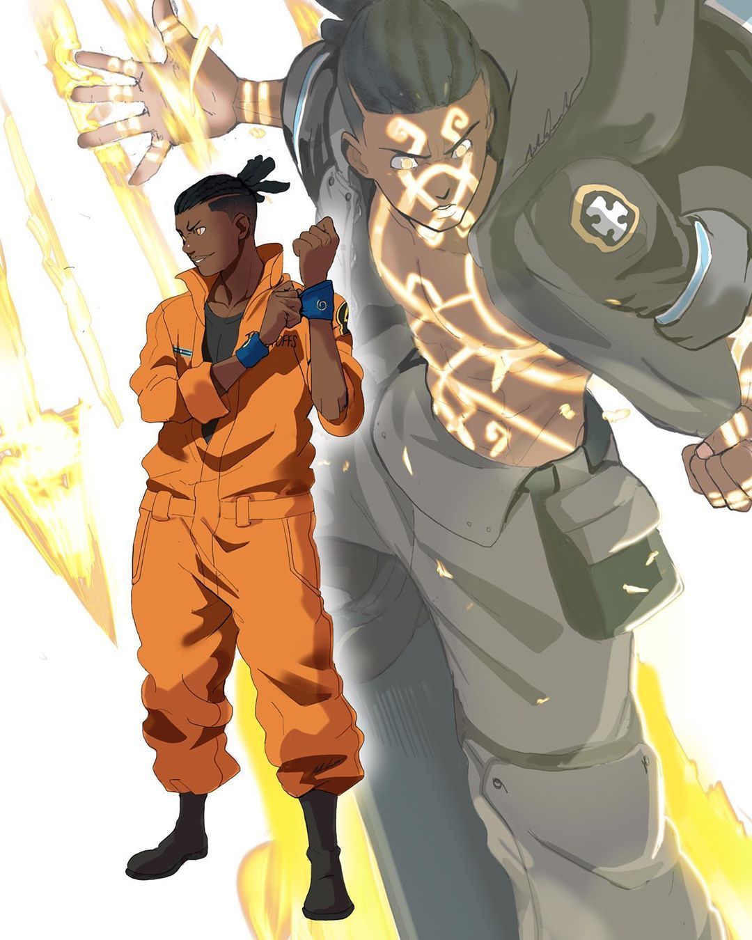 OGUN MONTGOMERY OF FIRE FORCE. Congrats to my good friend for land. Black comics, Black anime characters, Anime characters