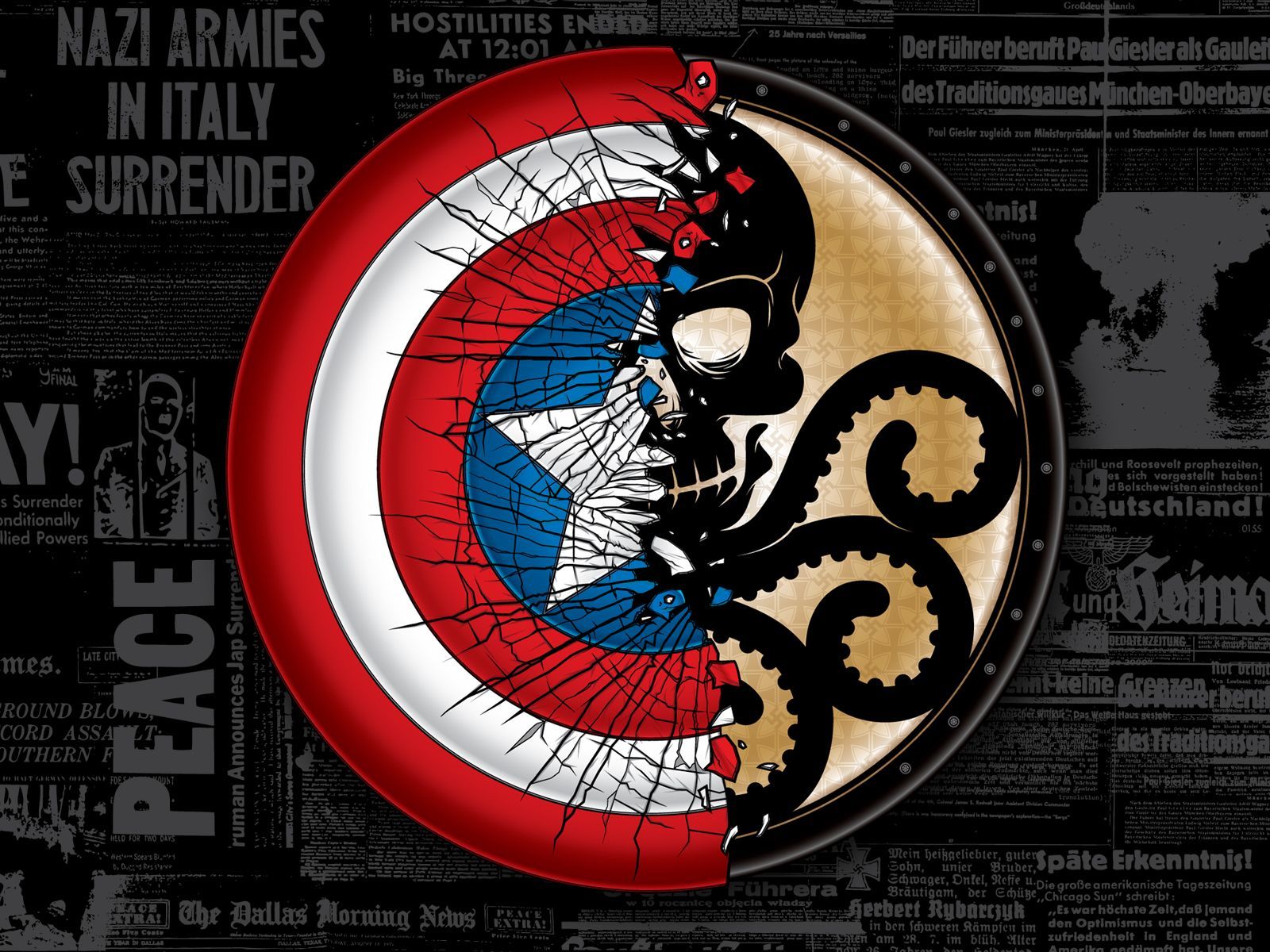 Captain America Vs Hydra by Anthony Petrie. Captain america comic, Hydra marvel, Marvel tattoos