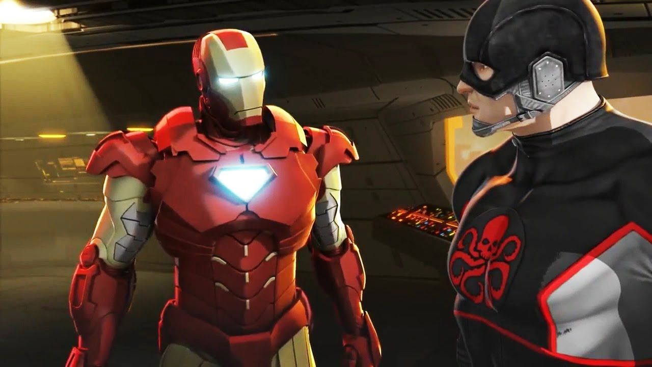 Captain Hydra (Steve Rogers) vs Iron Man Scene. Iron Man and Captain America: Heroes United