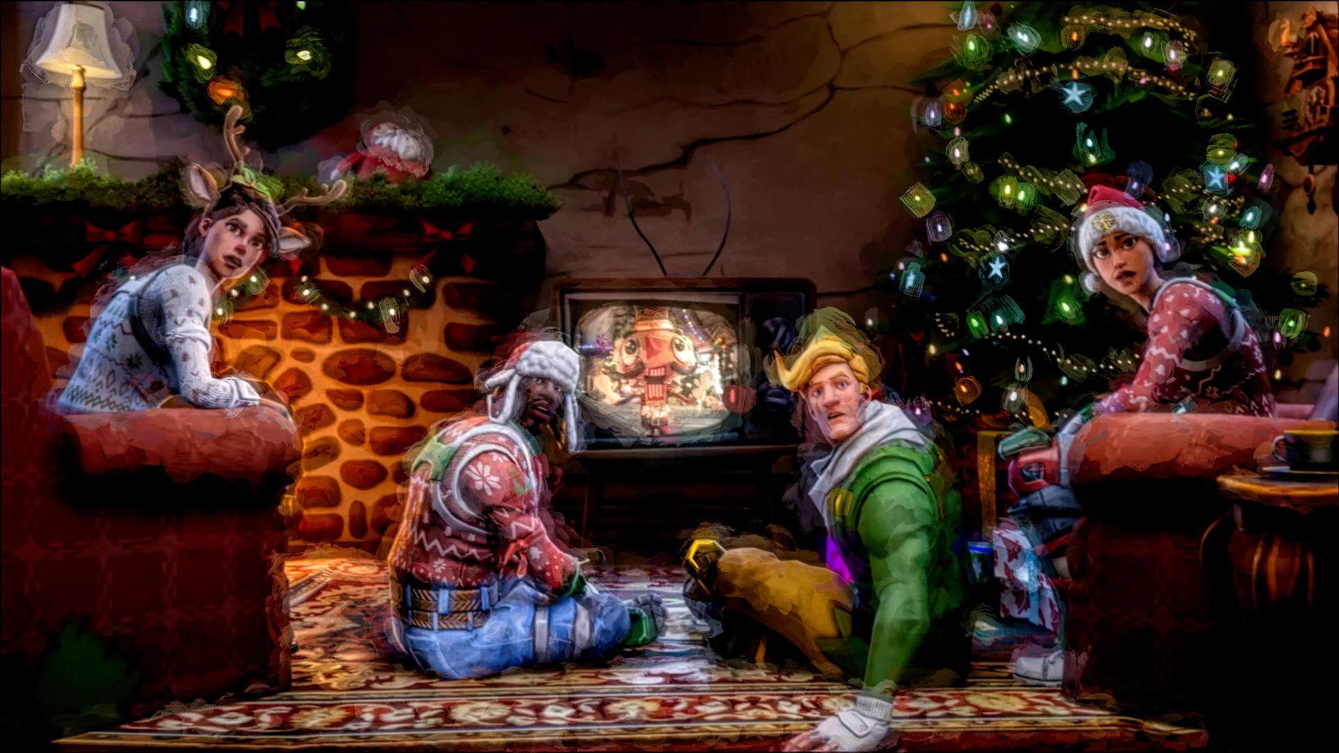 Fortnite Battle Royale 4K Christmas Wallpaper