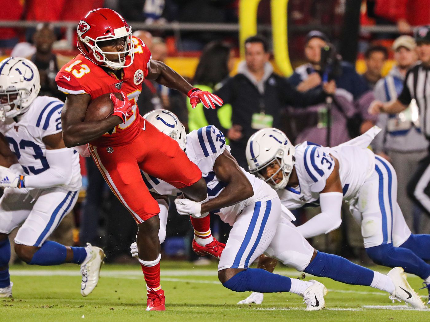 Chiefs' Byron Pringle said all good things after big night in loss