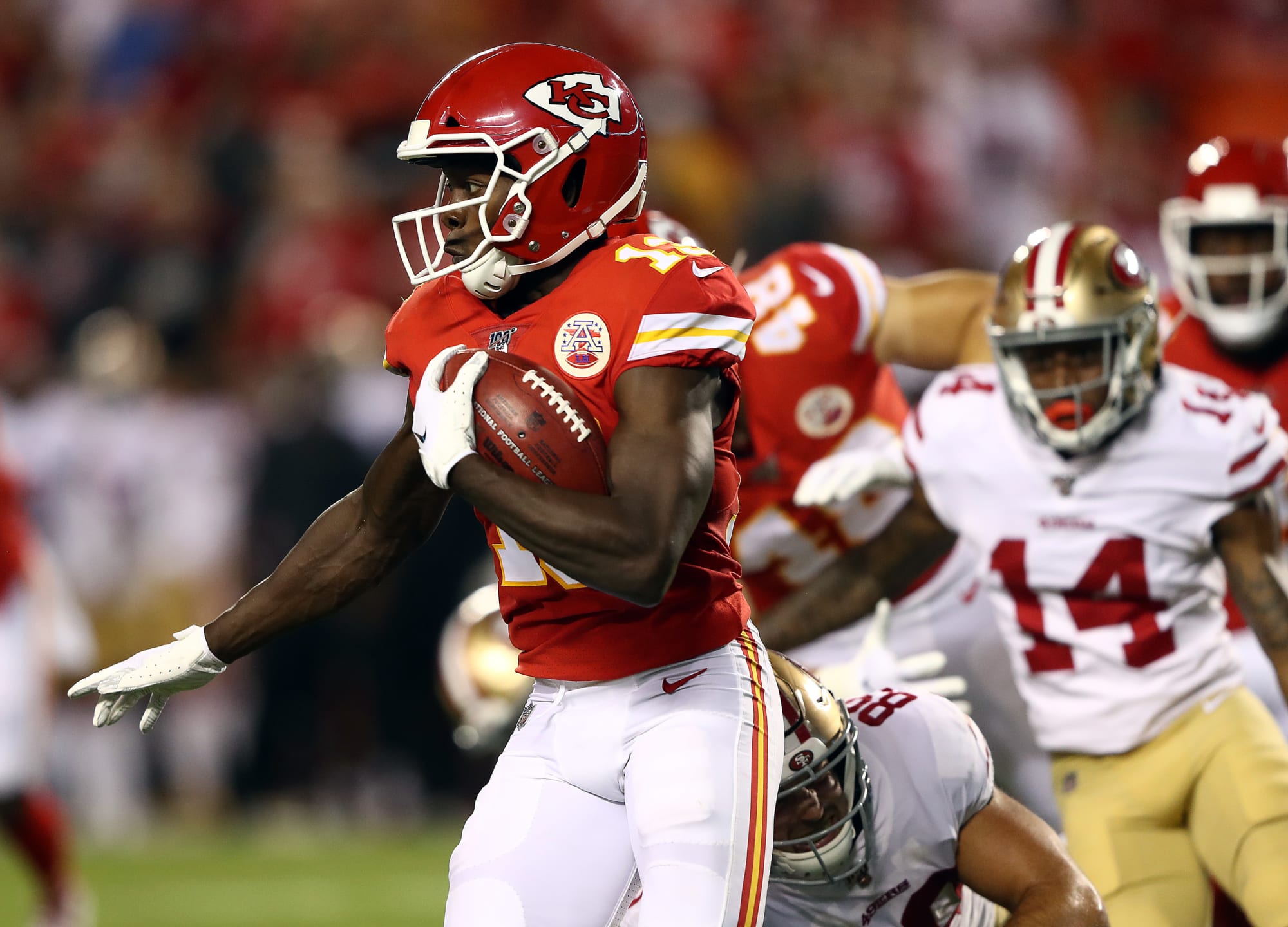 Tremon Smith out, Byron Pringle in for Kansas City Chiefs