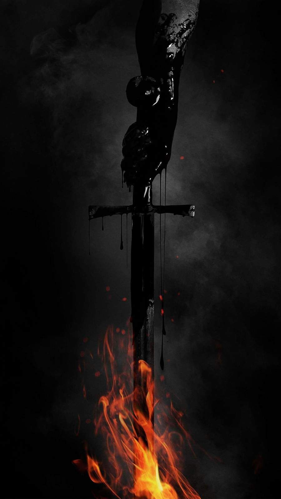 Fire Sword iPhone Wallpaper. Witch wallpaper, Planets art, The last witch hunter