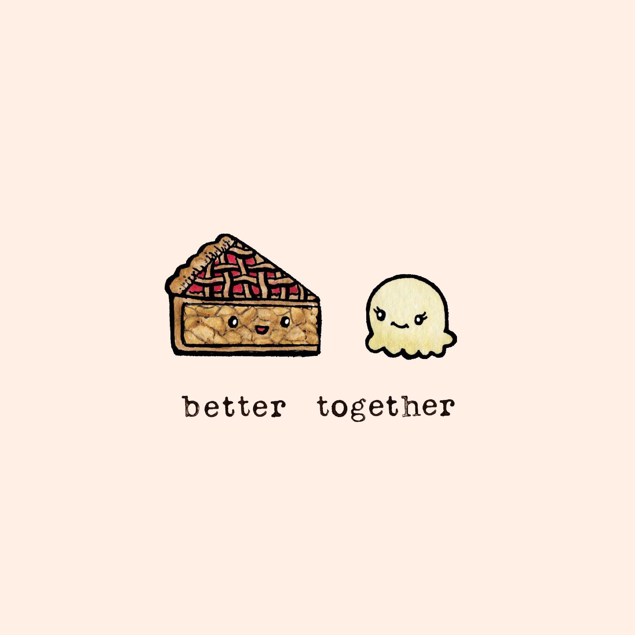 Better together. Better together, Cute background, Kawaii drawings