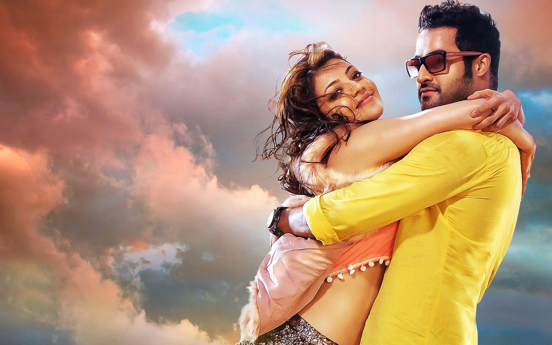 Temper Kajal Jr NTR Wallpaper in jpg format for free download