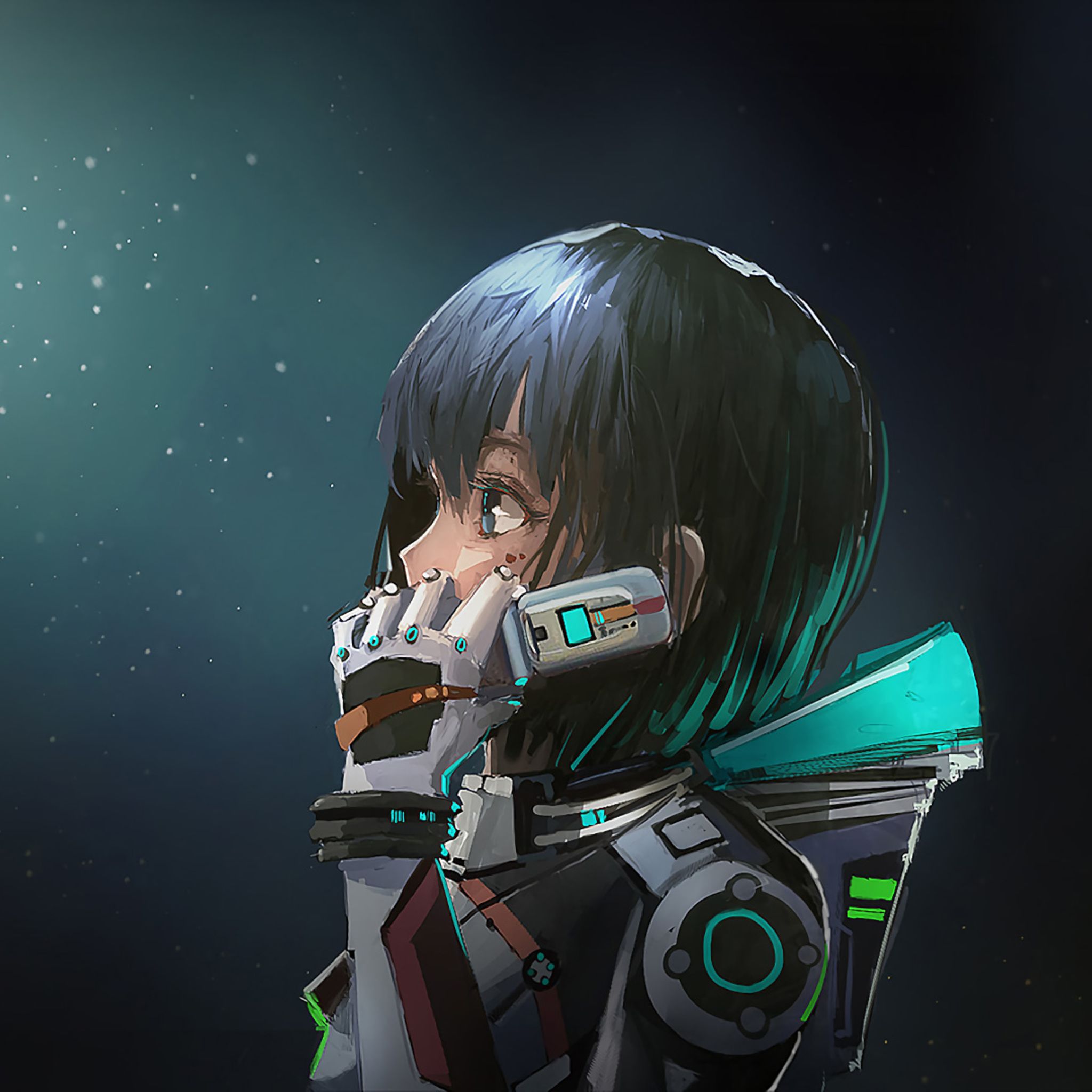 2048x2048 Astronaut Anime Girl Ipad Air HD 4k Wallpapers, Image, Backgrounds, Photos and Pictures