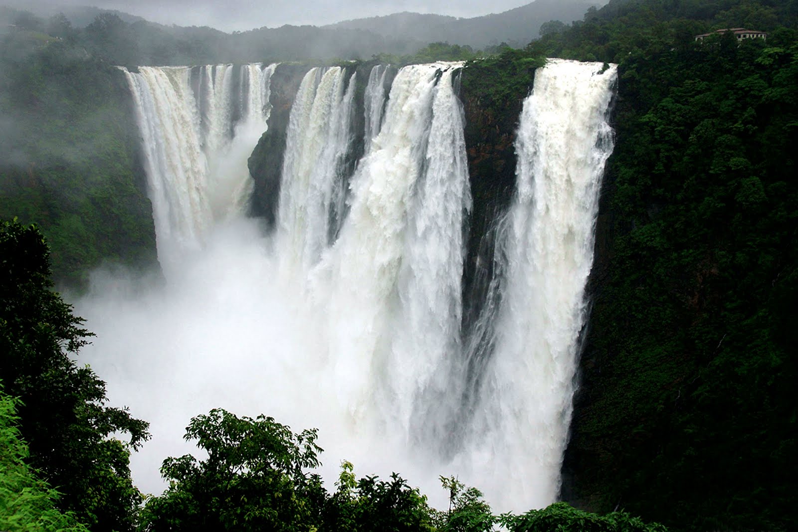 Visitor For Travel: Amazing Jog Waterfalls Photo High quality Wallpaper, Shimoga, Karnataka, India