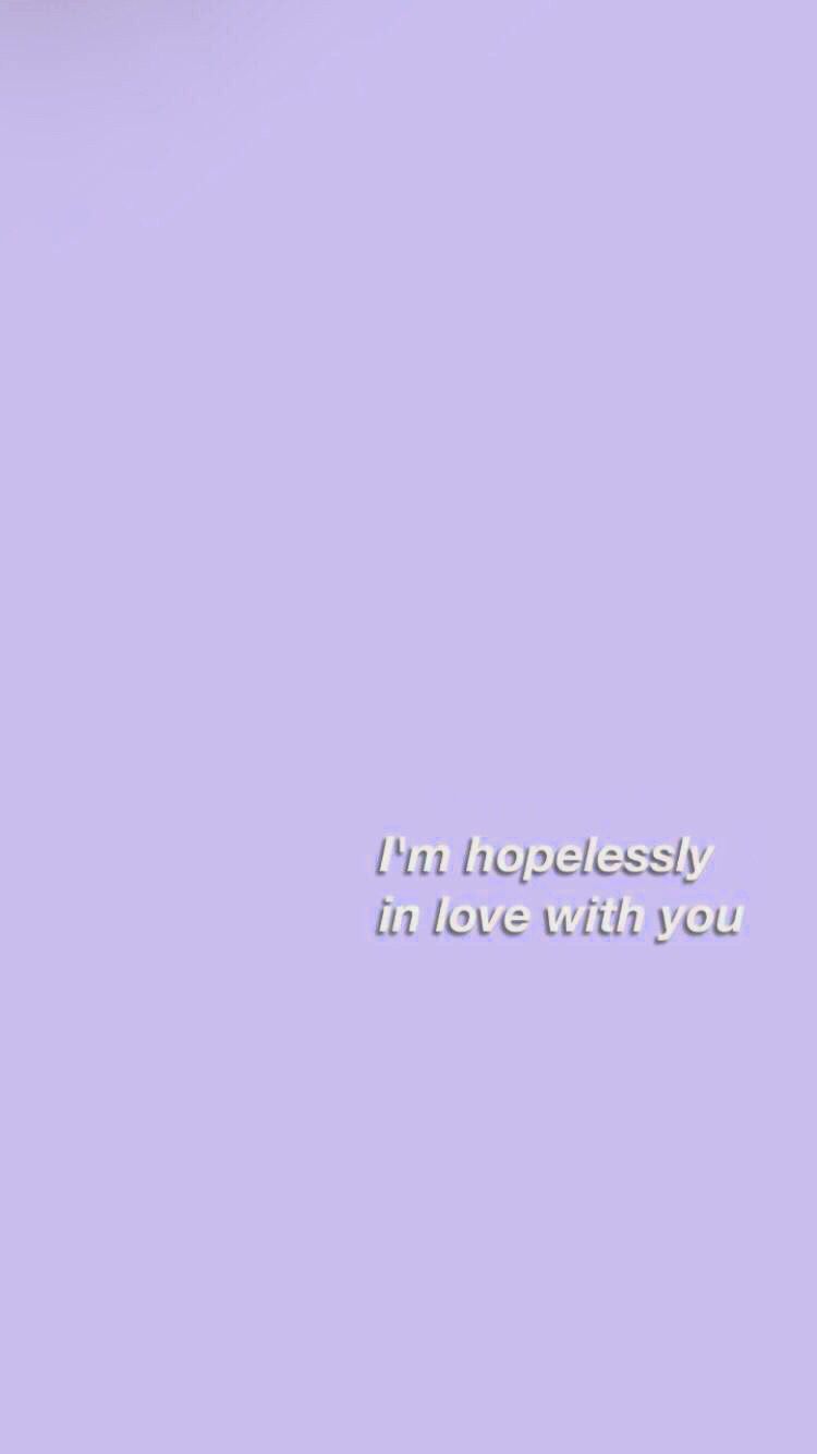 Cute Purple Wallpaper With Quotes