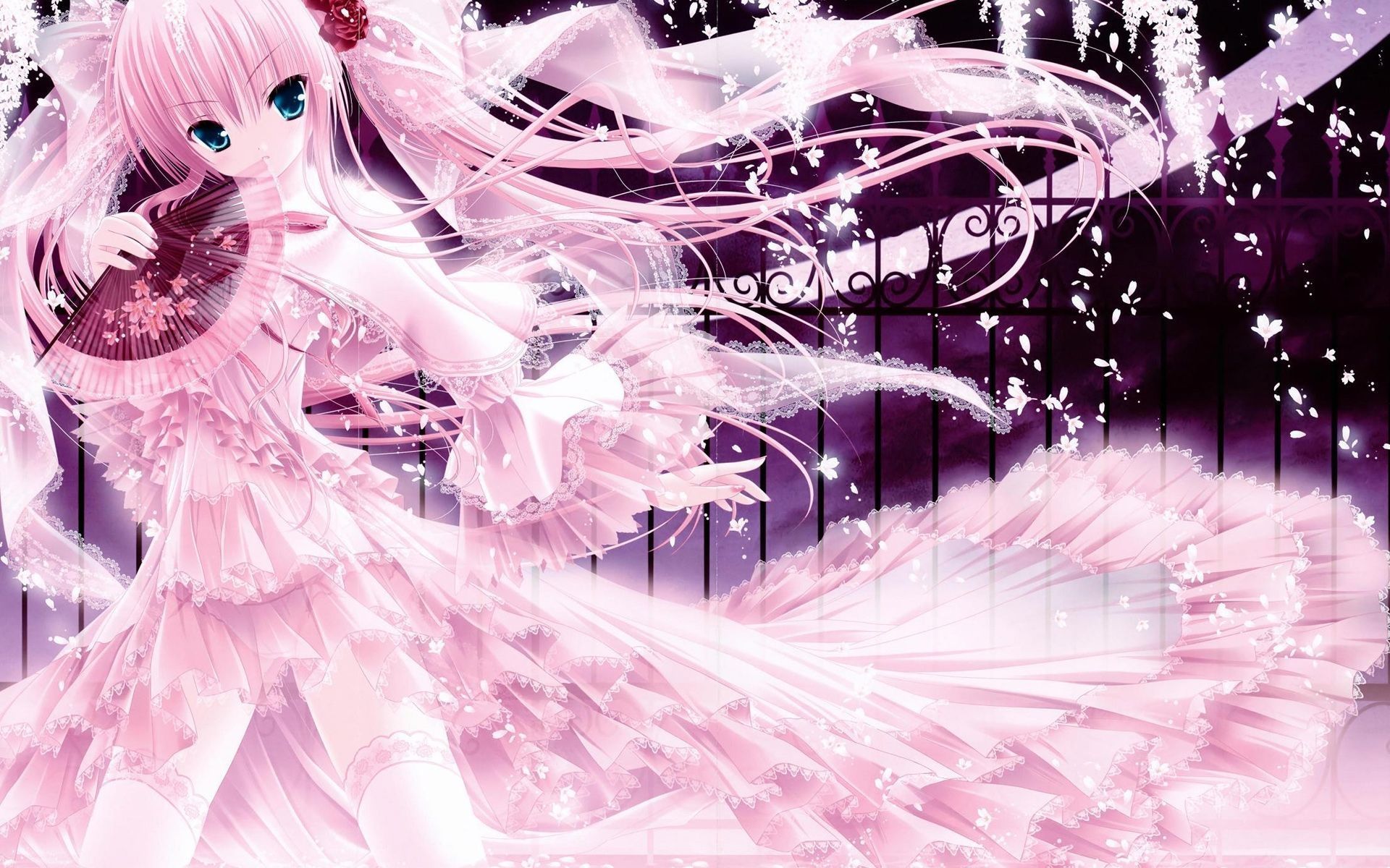 Pink Anime Wallpaper HD