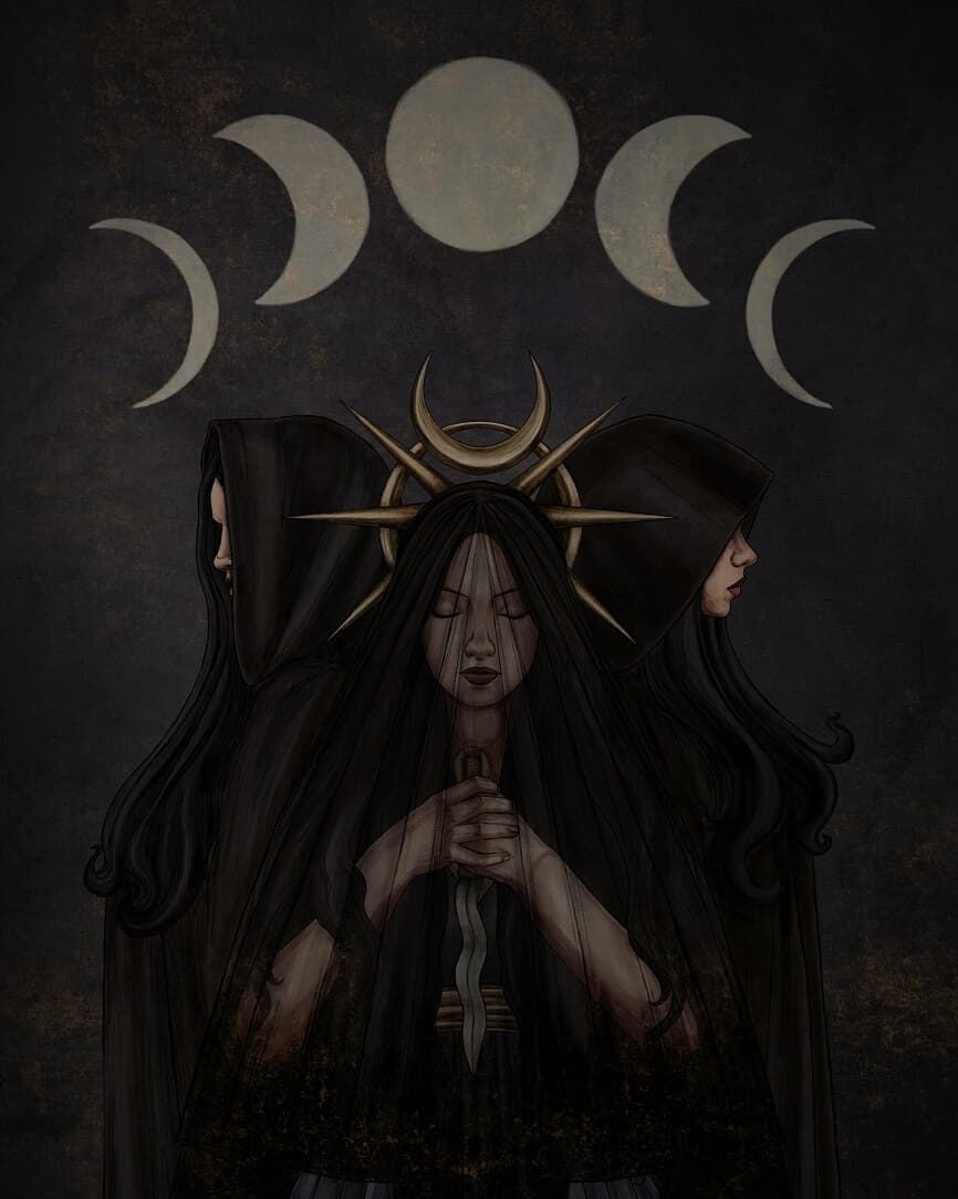 They wander in darkness seeking light, failing to realize that the light is in the heart of the darkness.. Manly P. H. Goddess artwork, Occult art, Goddess art